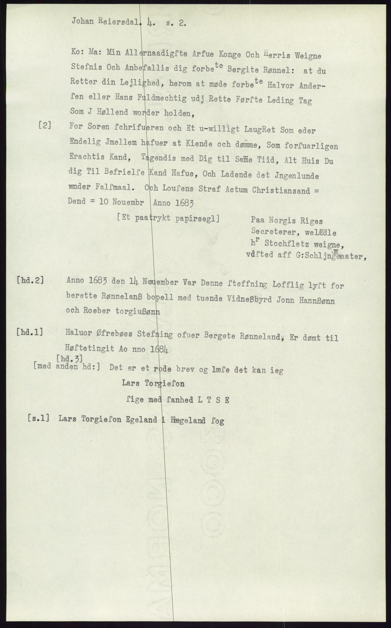 Samlinger til kildeutgivelse, Diplomavskriftsamlingen, AV/RA-EA-4053/H/Ha, p. 2344