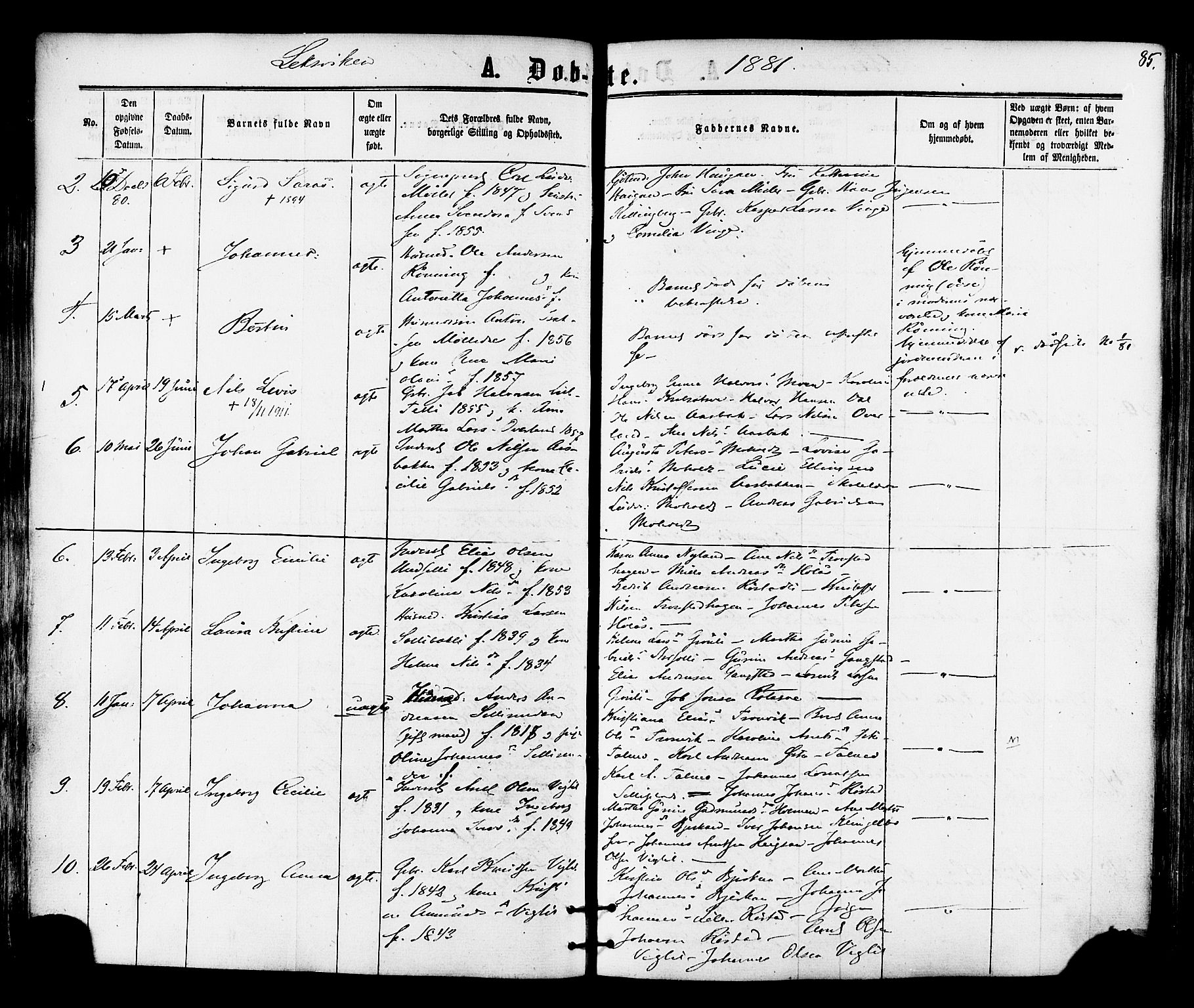 Ministerialprotokoller, klokkerbøker og fødselsregistre - Nord-Trøndelag, SAT/A-1458/701/L0009: Parish register (official) no. 701A09 /1, 1864-1882, p. 85