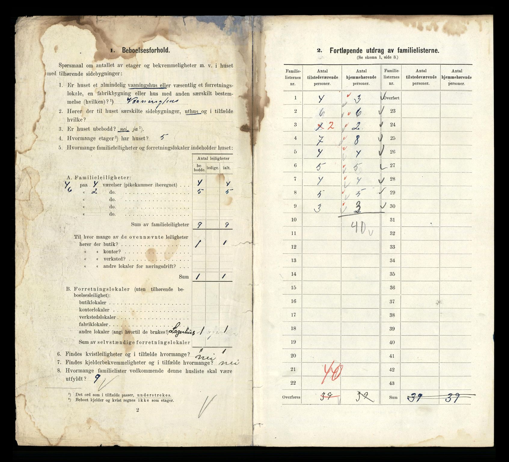 RA, 1910 census for Kristiania, 1910, p. 95748