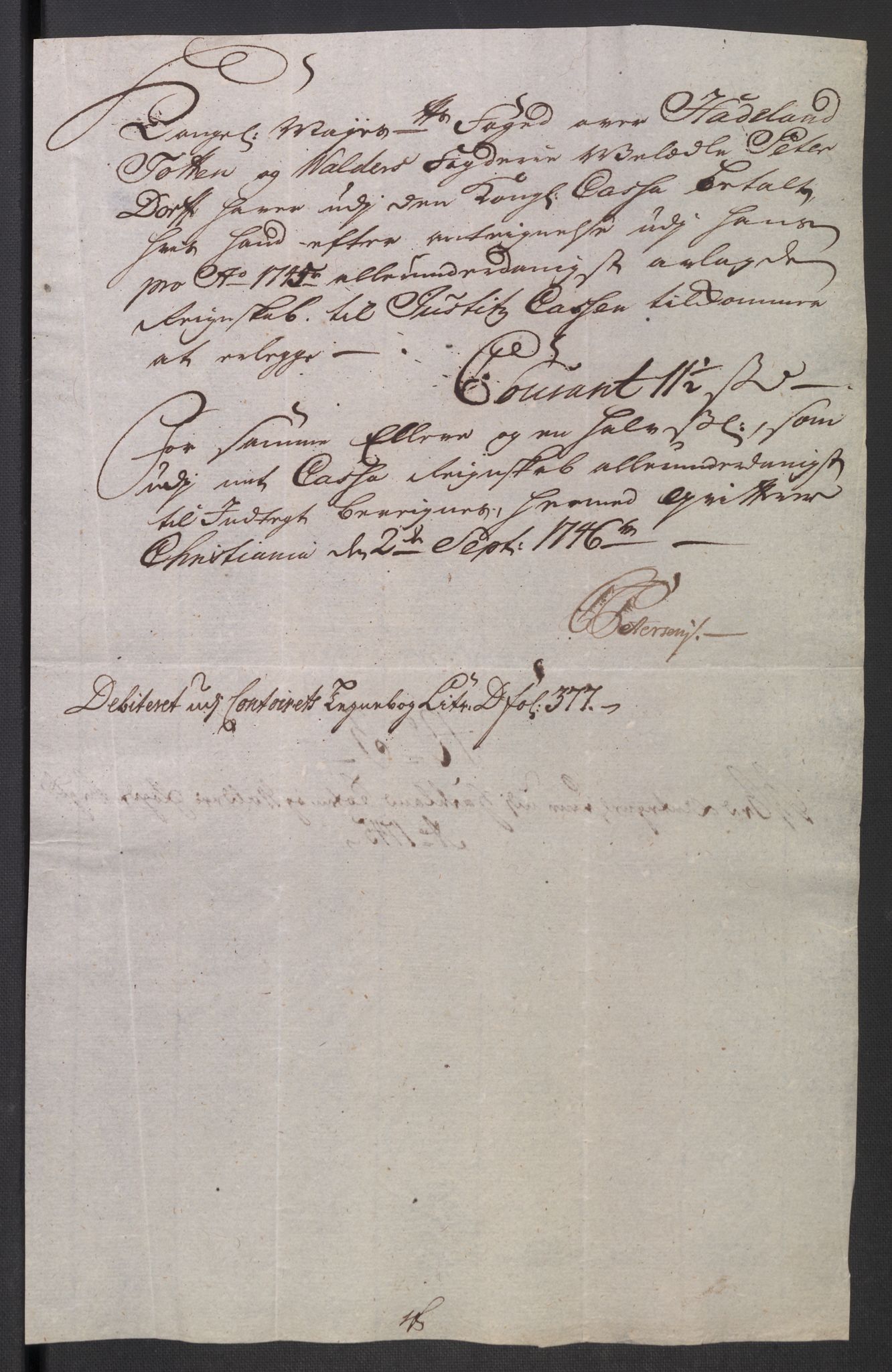 Rentekammeret inntil 1814, Reviderte regnskaper, Fogderegnskap, RA/EA-4092/R18/L1345: Fogderegnskap Hadeland, Toten og Valdres, 1745-1746, p. 331