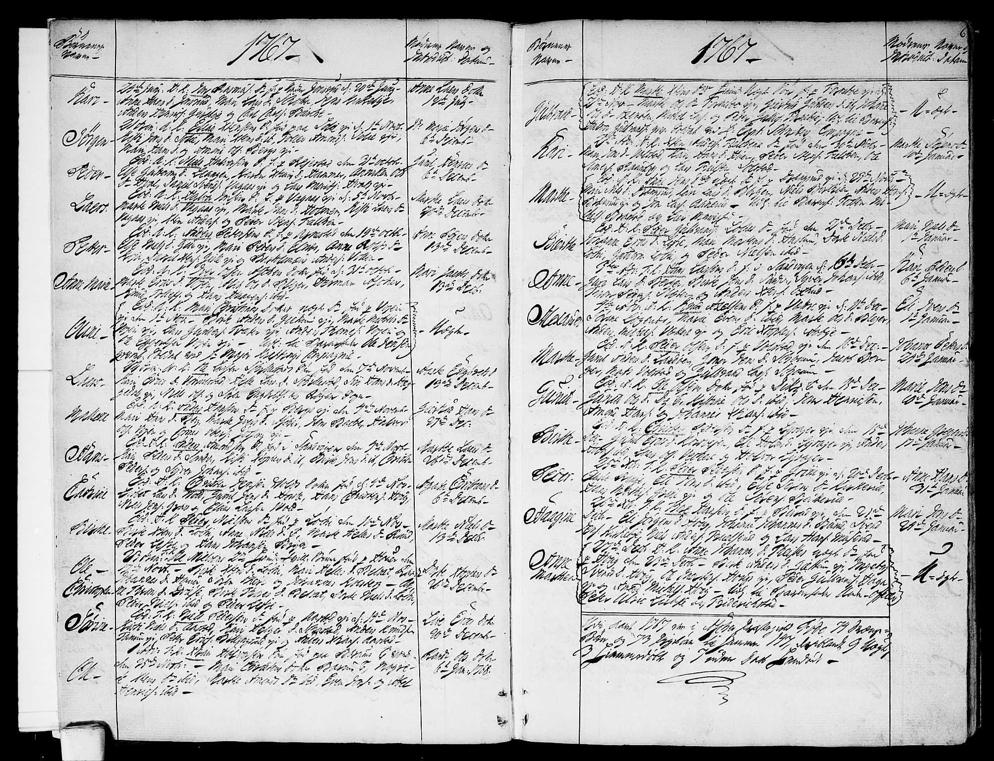 Asker prestekontor Kirkebøker, SAO/A-10256a/F/Fa/L0003: Parish register (official) no. I 3, 1767-1807, p. 6