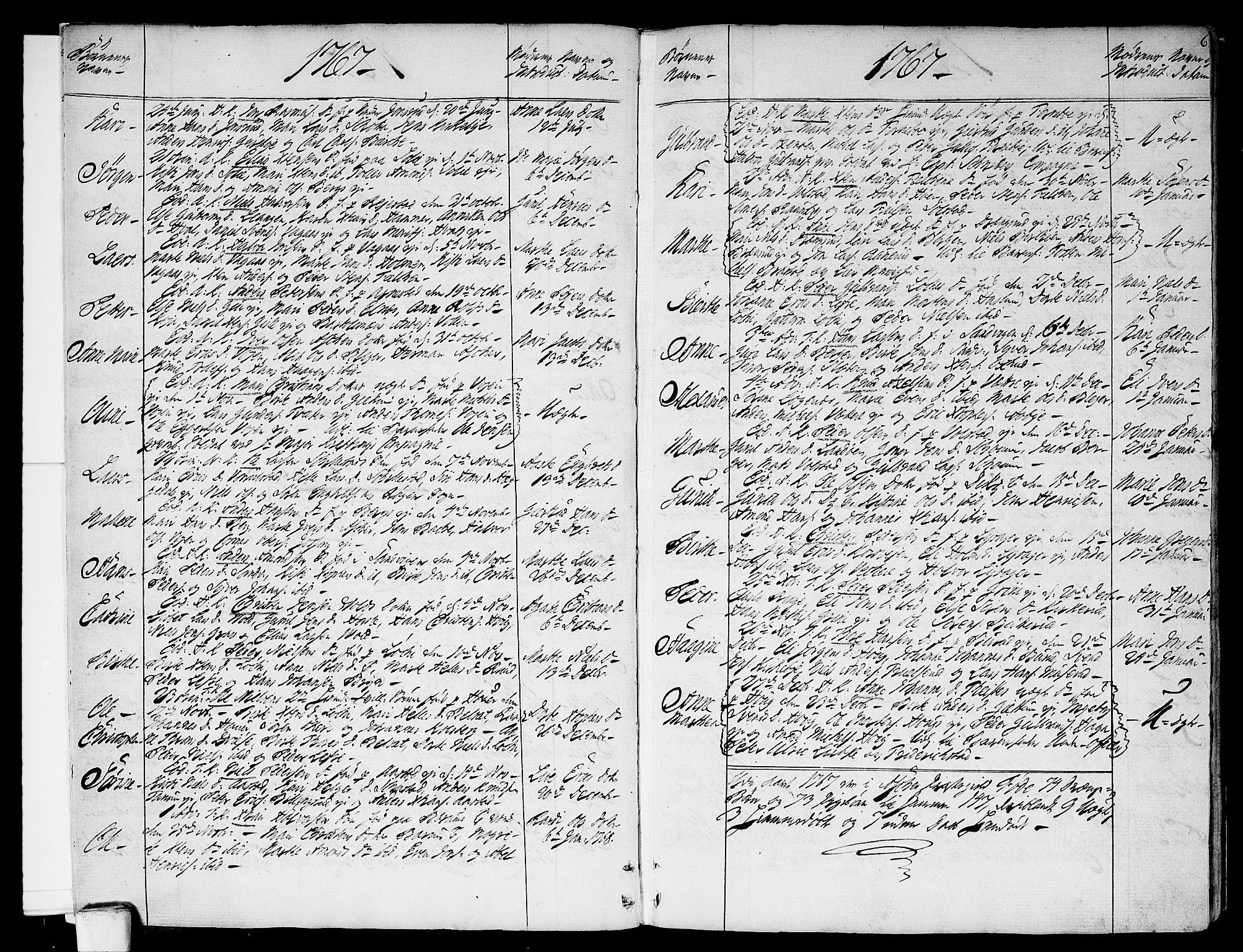 Asker prestekontor Kirkebøker, AV/SAO-A-10256a/F/Fa/L0003: Parish register (official) no. I 3, 1767-1807, p. 6