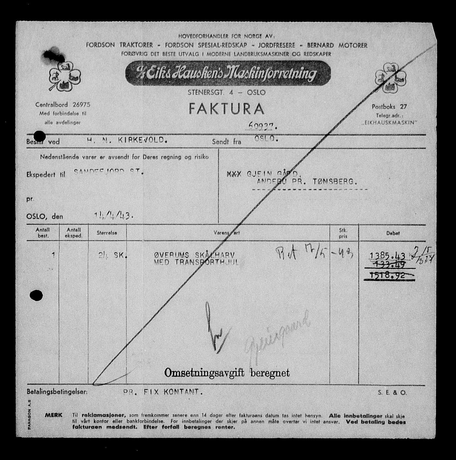 Justisdepartementet, Tilbakeføringskontoret for inndratte formuer, AV/RA-S-1564/H/Hc/Hcd/L1005: --, 1945-1947, p. 129