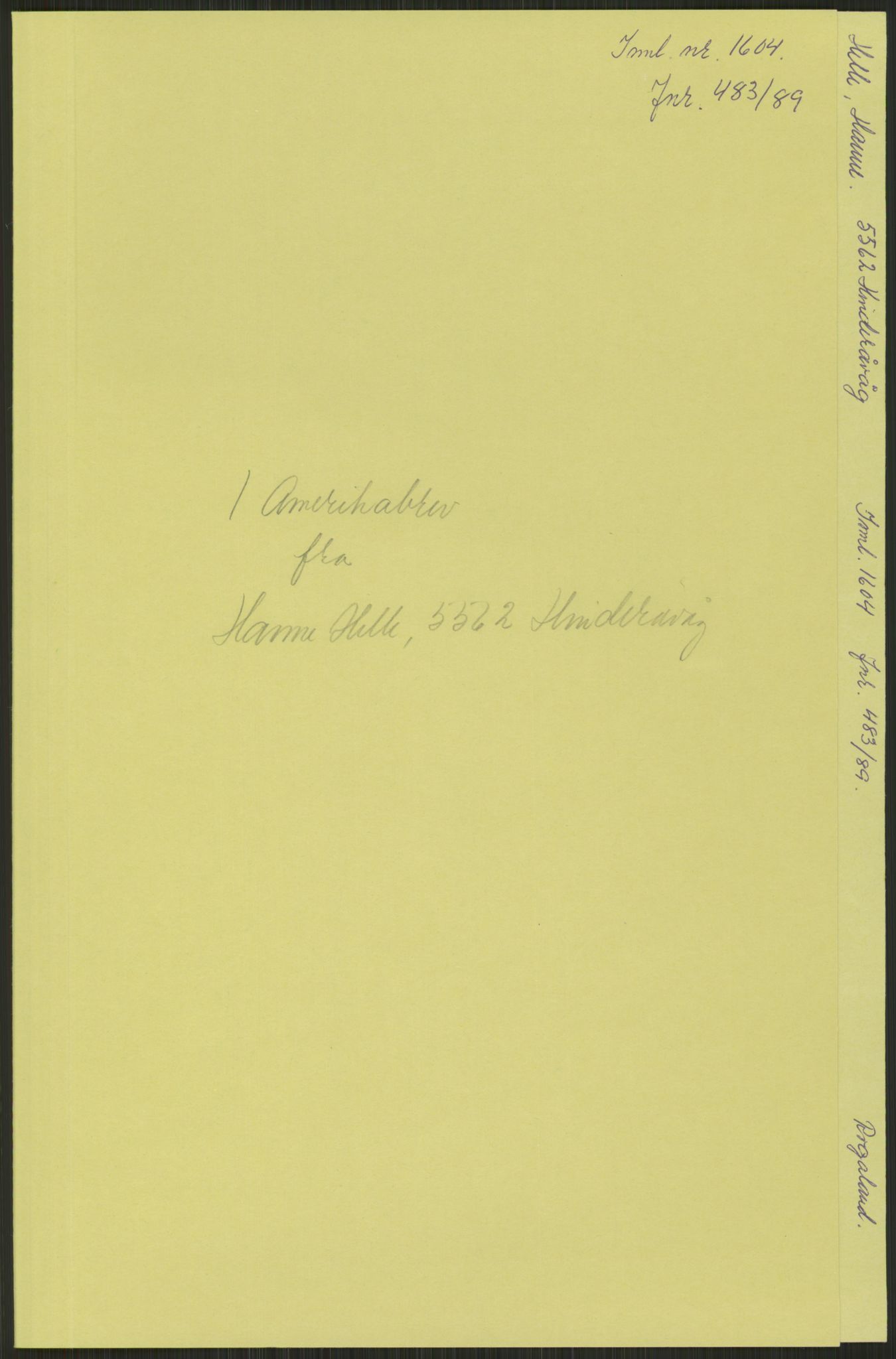 Samlinger til kildeutgivelse, Amerikabrevene, AV/RA-EA-4057/F/L0029: Innlån fra Rogaland: Helle - Tysvær, 1838-1914, p. 17