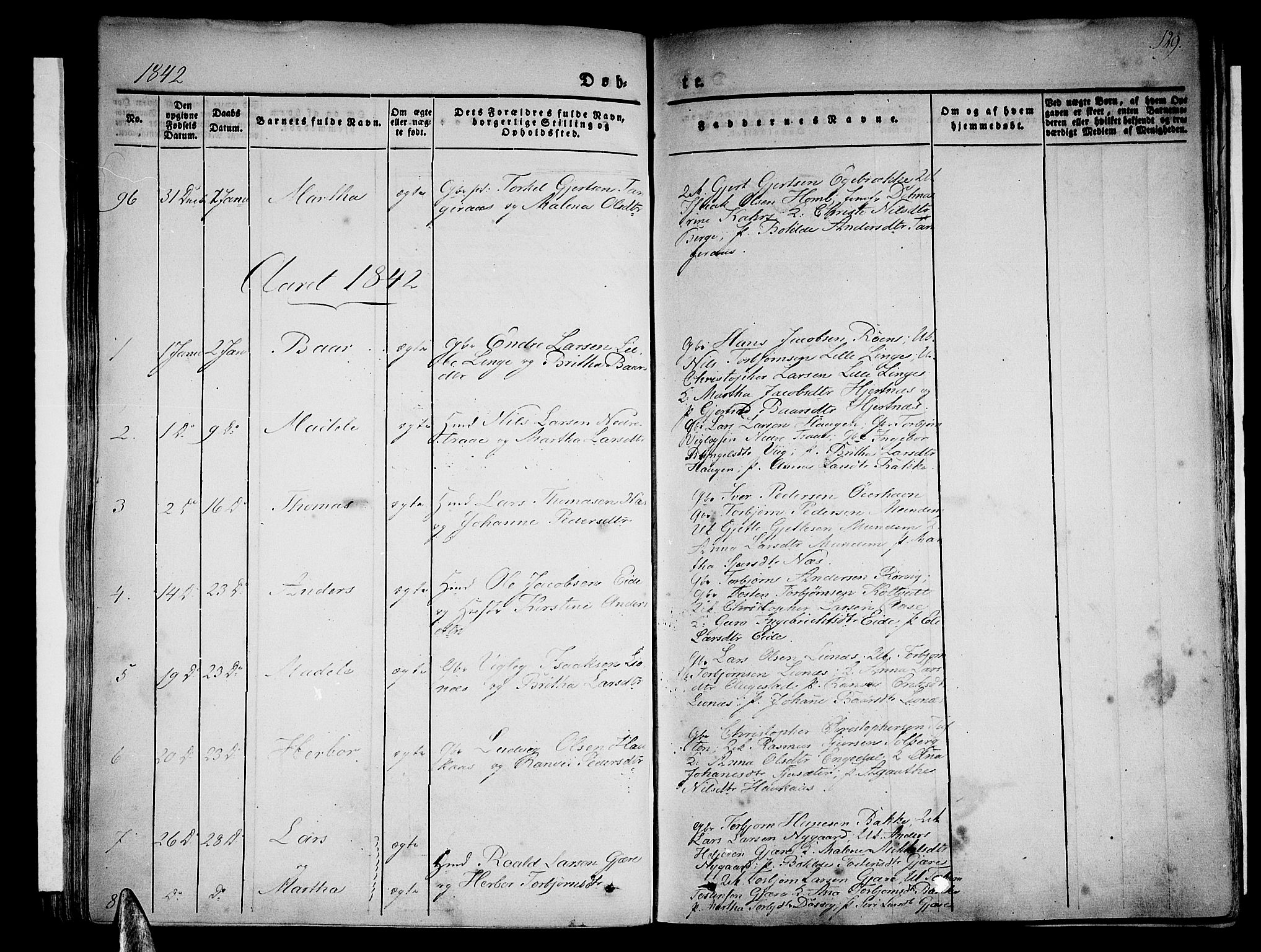 Strandebarm sokneprestembete, AV/SAB-A-78401/H/Haa: Parish register (official) no. A 6, 1826-1843, p. 129