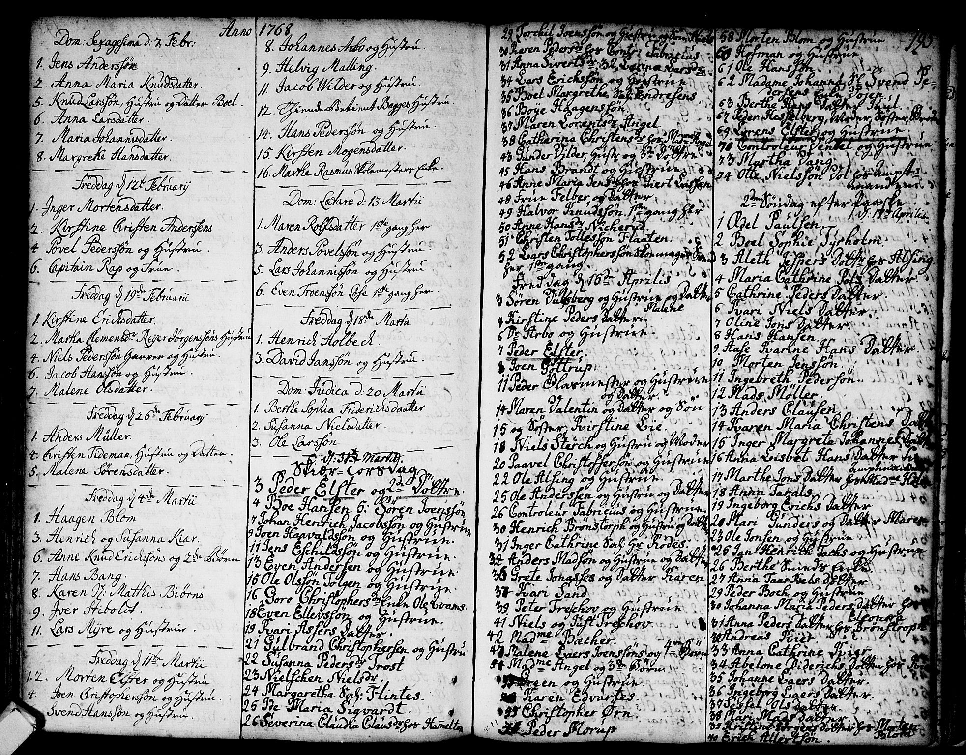 Strømsø kirkebøker, SAKO/A-246/F/Fa/L0008: Parish register (official) no. I 8, 1748-1774, p. 195