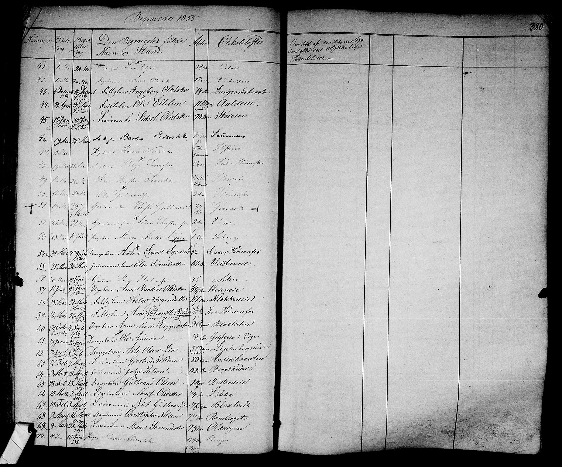 Norderhov kirkebøker, AV/SAKO-A-237/F/Fa/L0011: Parish register (official) no. 11, 1847-1856, p. 380