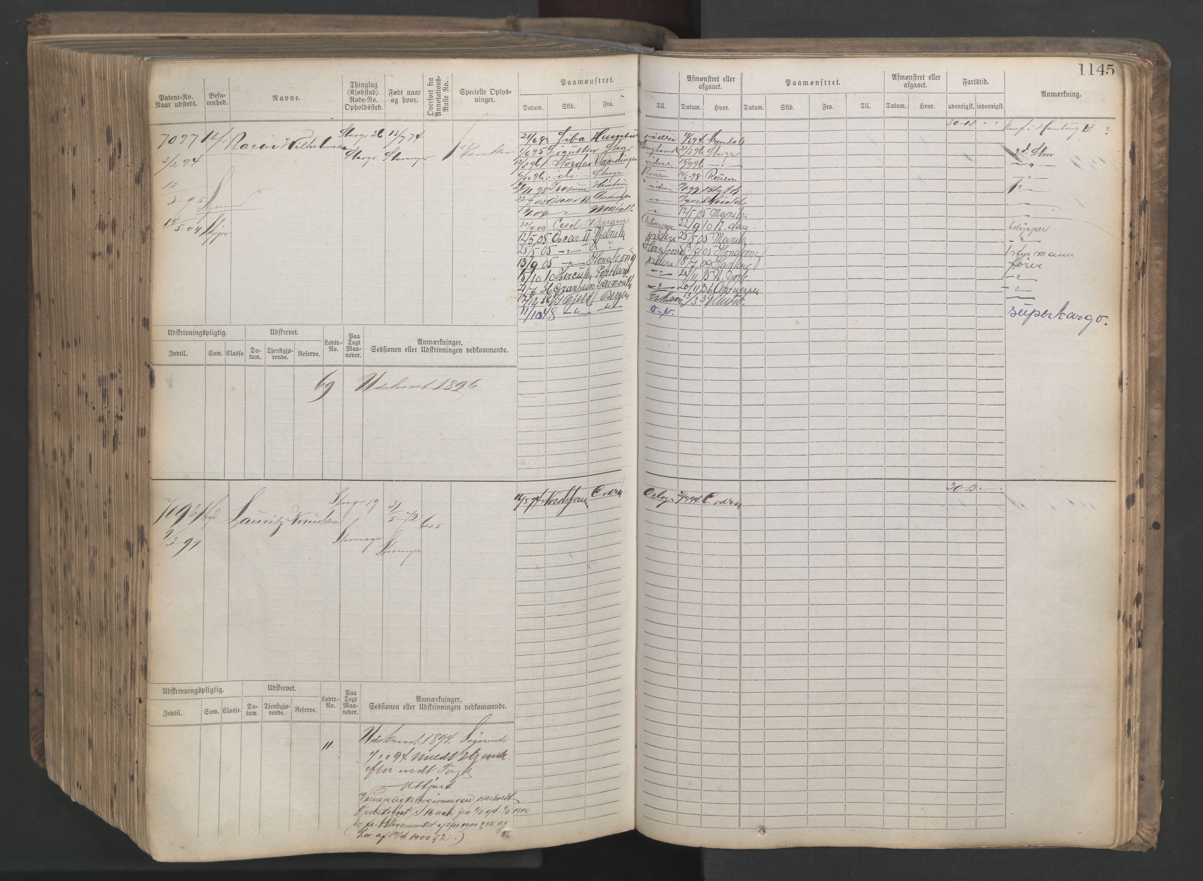 Stavanger sjømannskontor, AV/SAST-A-102006/F/Fb/Fbb/L0021: Sjøfartshovedrulle patnentnr. 6005-7204 (dublett), 1887, p. 551