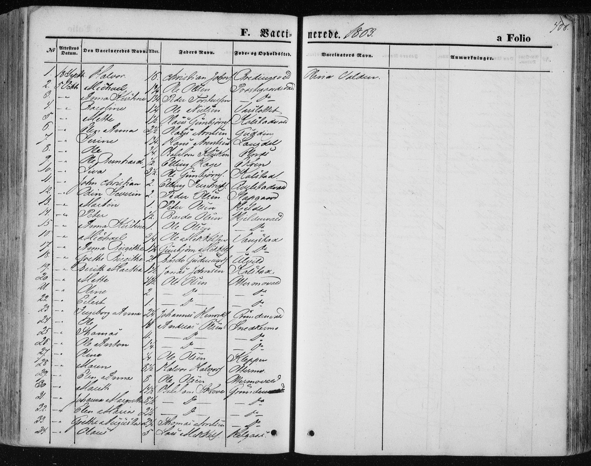 Ministerialprotokoller, klokkerbøker og fødselsregistre - Nord-Trøndelag, SAT/A-1458/723/L0241: Parish register (official) no. 723A10, 1860-1869, p. 468