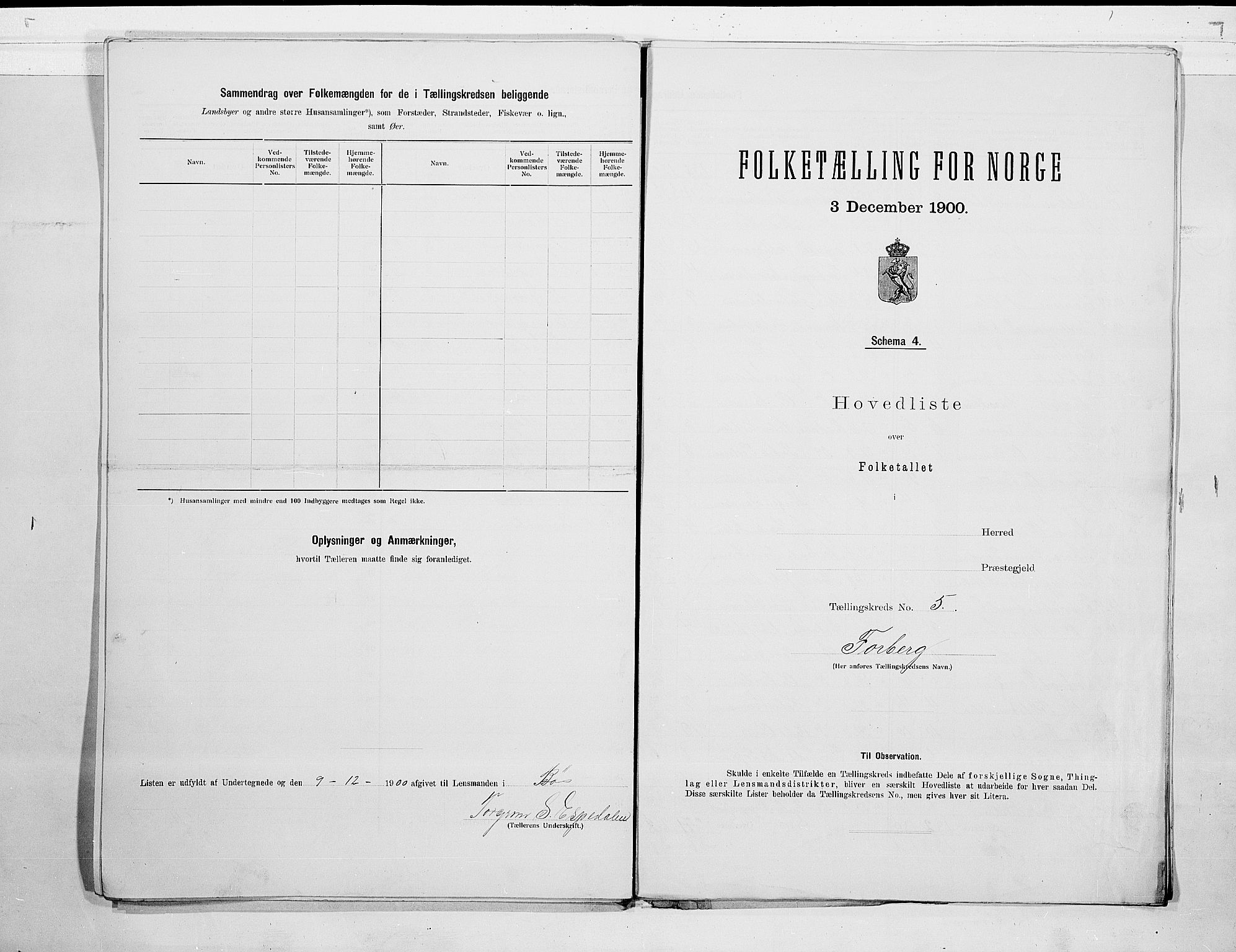 SAKO, 1900 census for Bø, 1900, p. 12