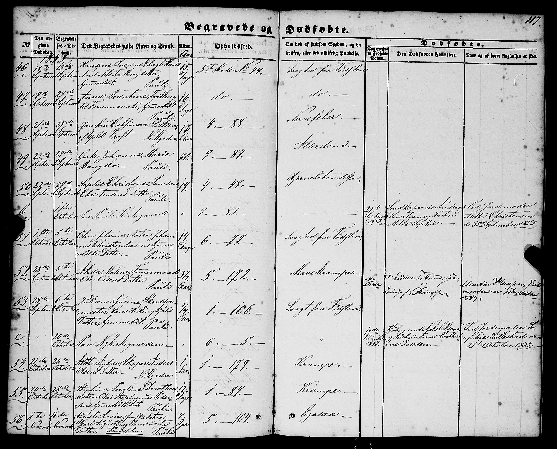 Nykirken Sokneprestembete, AV/SAB-A-77101/H/Haa/L0042: Parish register (official) no. E 2, 1850-1868, p. 117