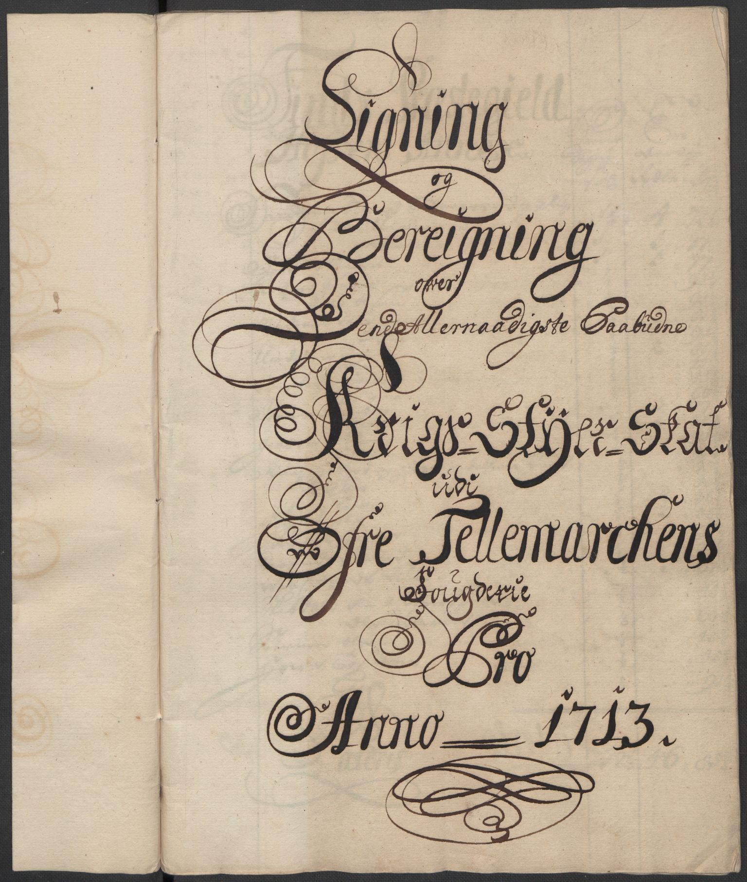 Rentekammeret inntil 1814, Reviderte regnskaper, Fogderegnskap, RA/EA-4092/R36/L2124: Fogderegnskap Øvre og Nedre Telemark og Bamble, 1713, p. 139