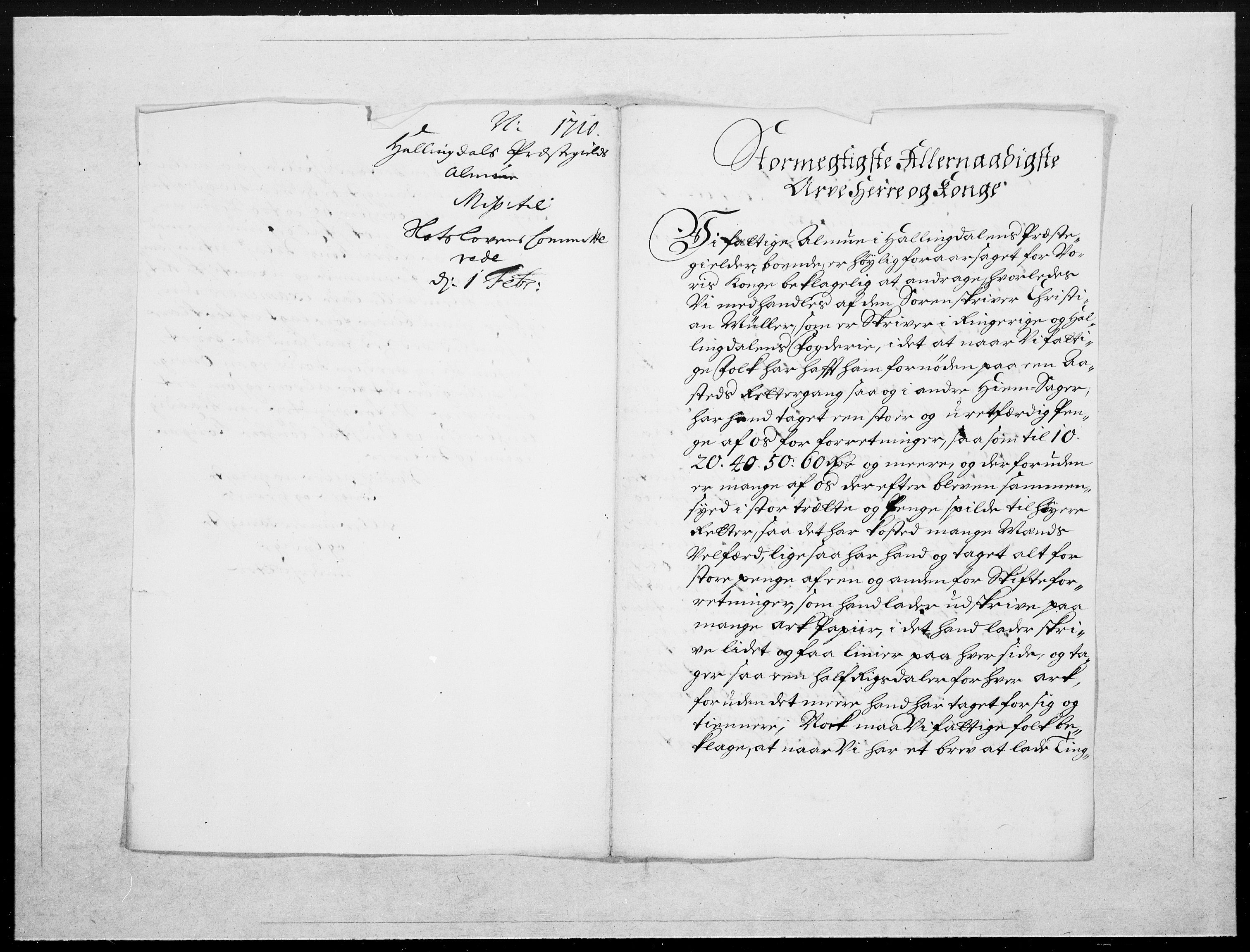 Danske Kanselli 1572-1799, RA/EA-3023/F/Fc/Fcc/Fcca/L0068: Norske innlegg 1572-1799, 1710, p. 223
