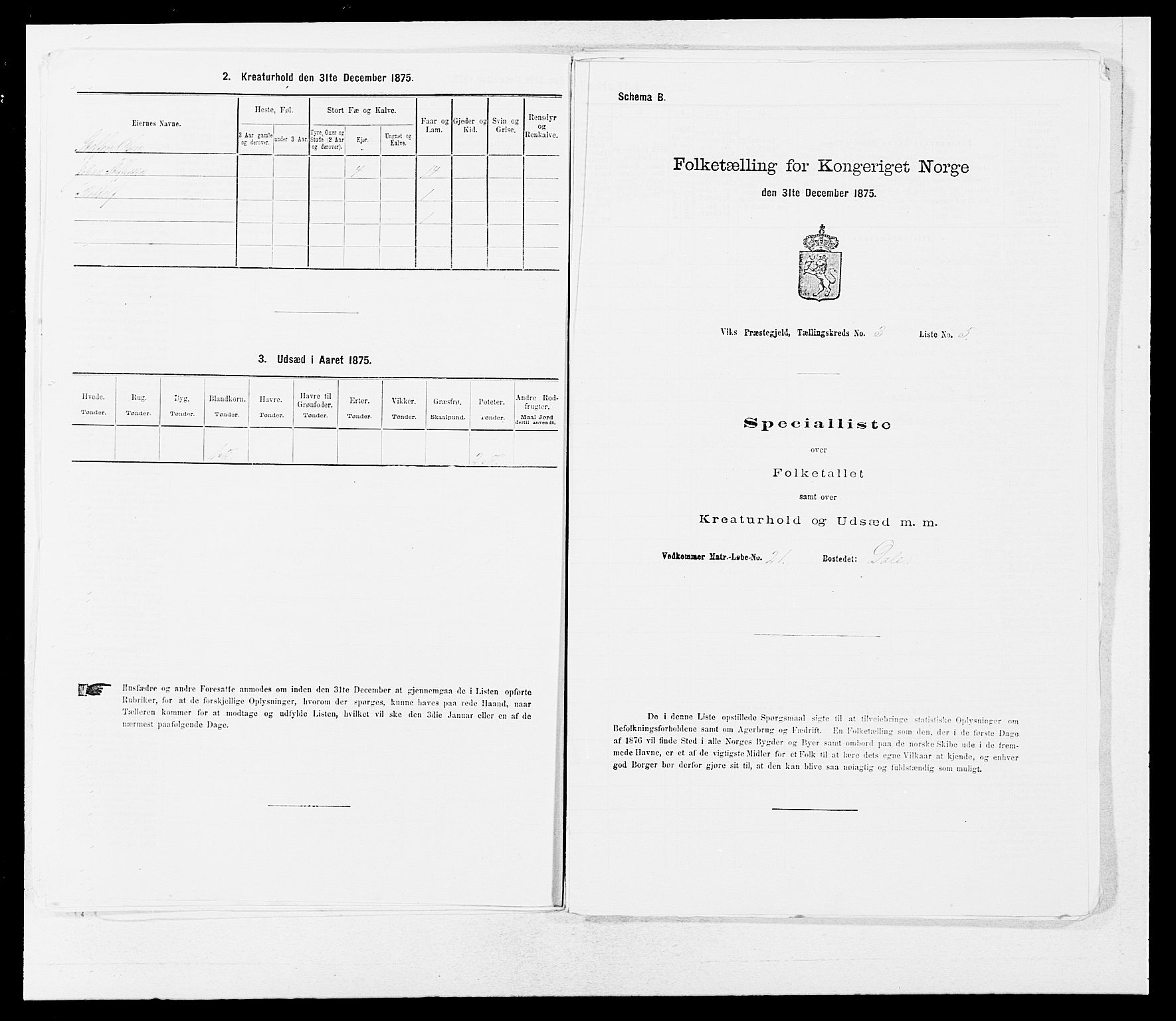 SAB, 1875 census for 1417P Vik, 1875, p. 312