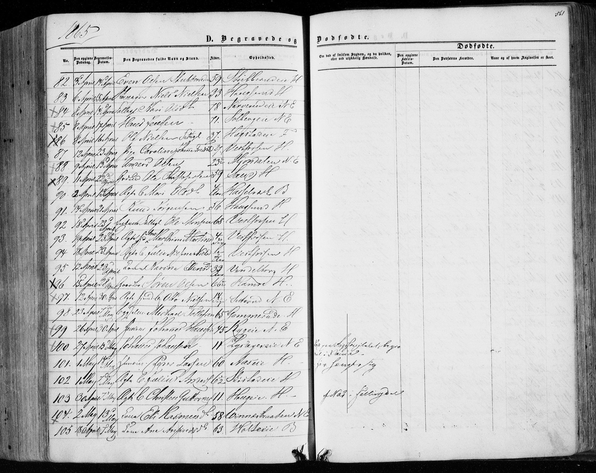 Eiker kirkebøker, AV/SAKO-A-4/F/Fa/L0016: Parish register (official) no. I 16, 1860-1868, p. 561