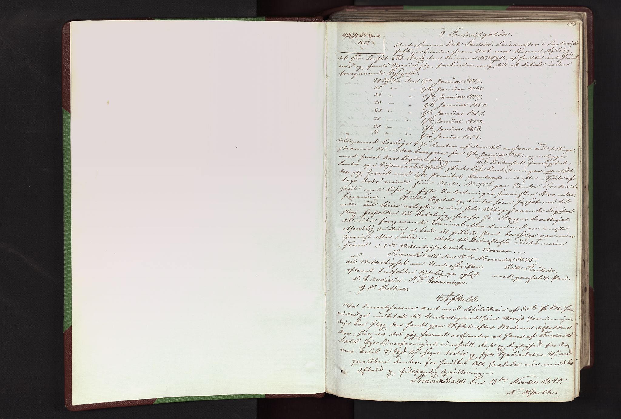 Halden byfogd, AV/SAO-A-10865/G/Gb/L0004b: Mortgage book no. 4b, 1845-1850, p. 408
