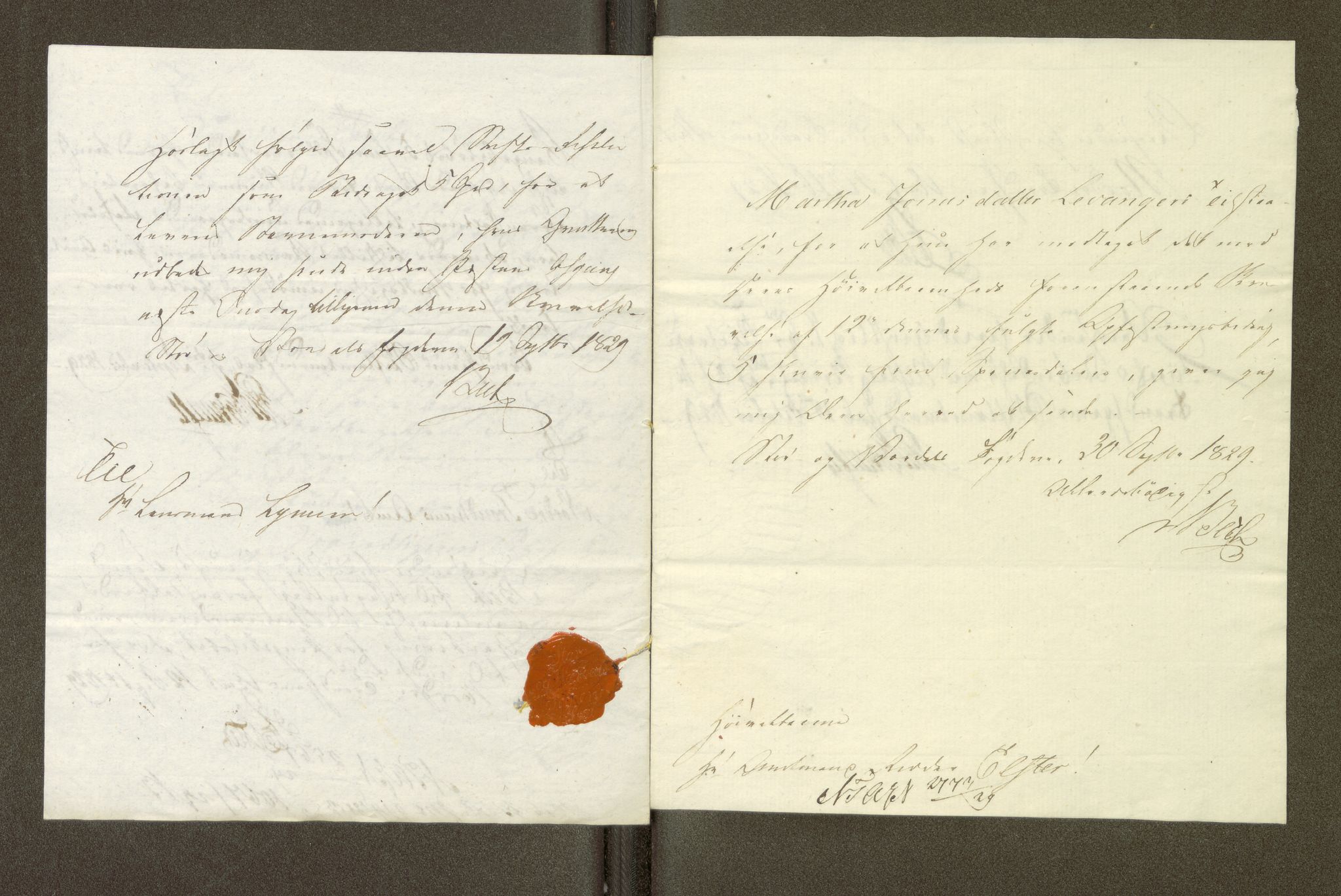 Trondheim byfogd, AV/SAT-A-0003/1/7/7Ca/L0008: Journalsaker, 1829-1831, p. 291