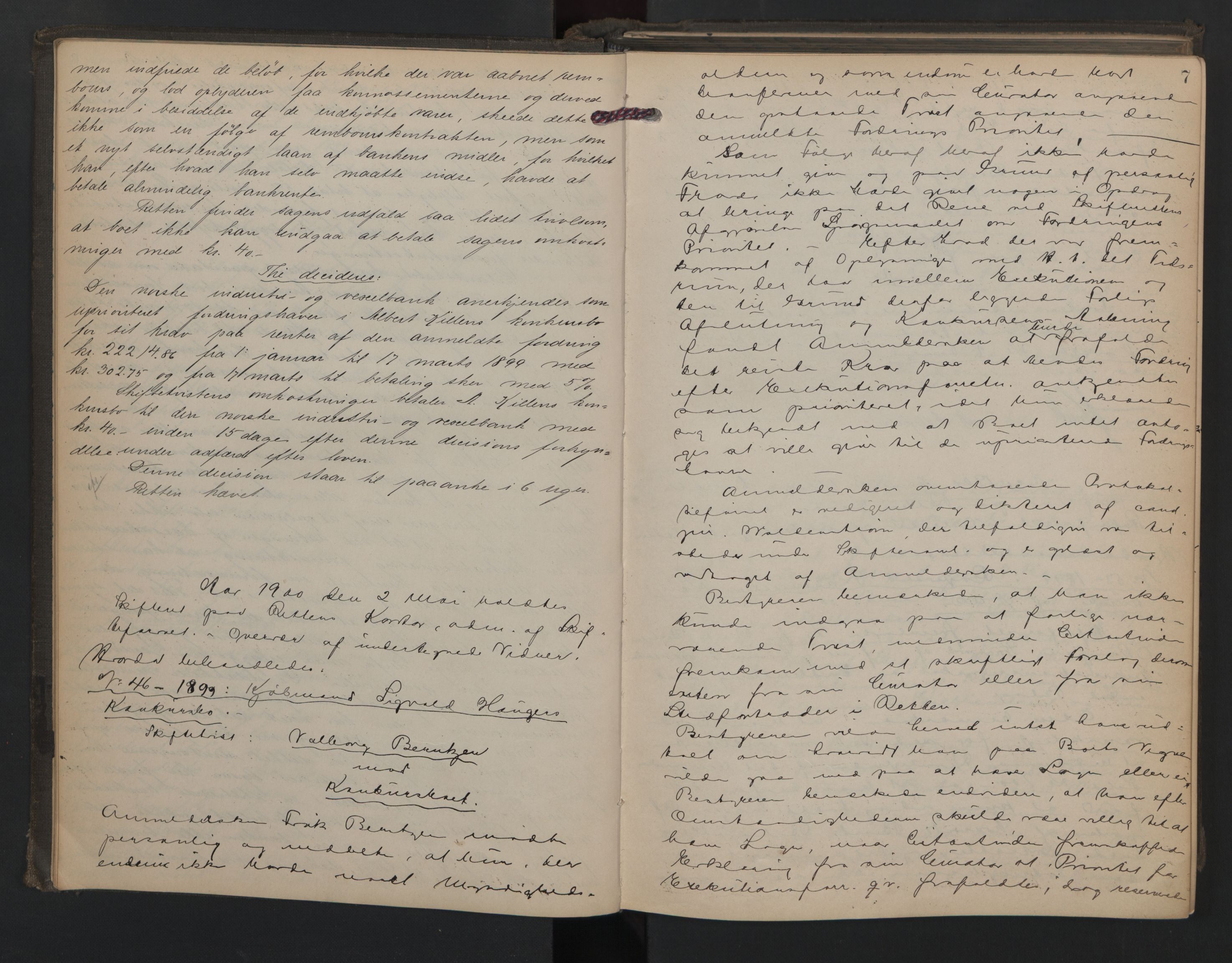 Aker kriminaldommer, skifte- og auksjonsforvalterembete, AV/SAO-A-10452/H/Hd/L0002: Skifteforhandlingsprotokoll, 1900-1902, p. 6b-7a