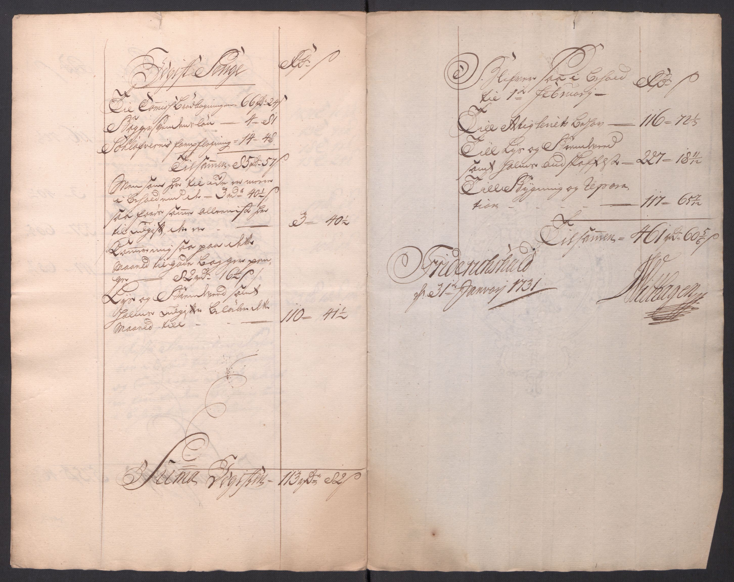 Kommanderende general (KG I) med Det norske krigsdirektorium, AV/RA-EA-5419/D/L0154: Fredriksten festning: Brev, inventarfortegnelser og regnskapsekstrakter, 1730-1739, p. 72