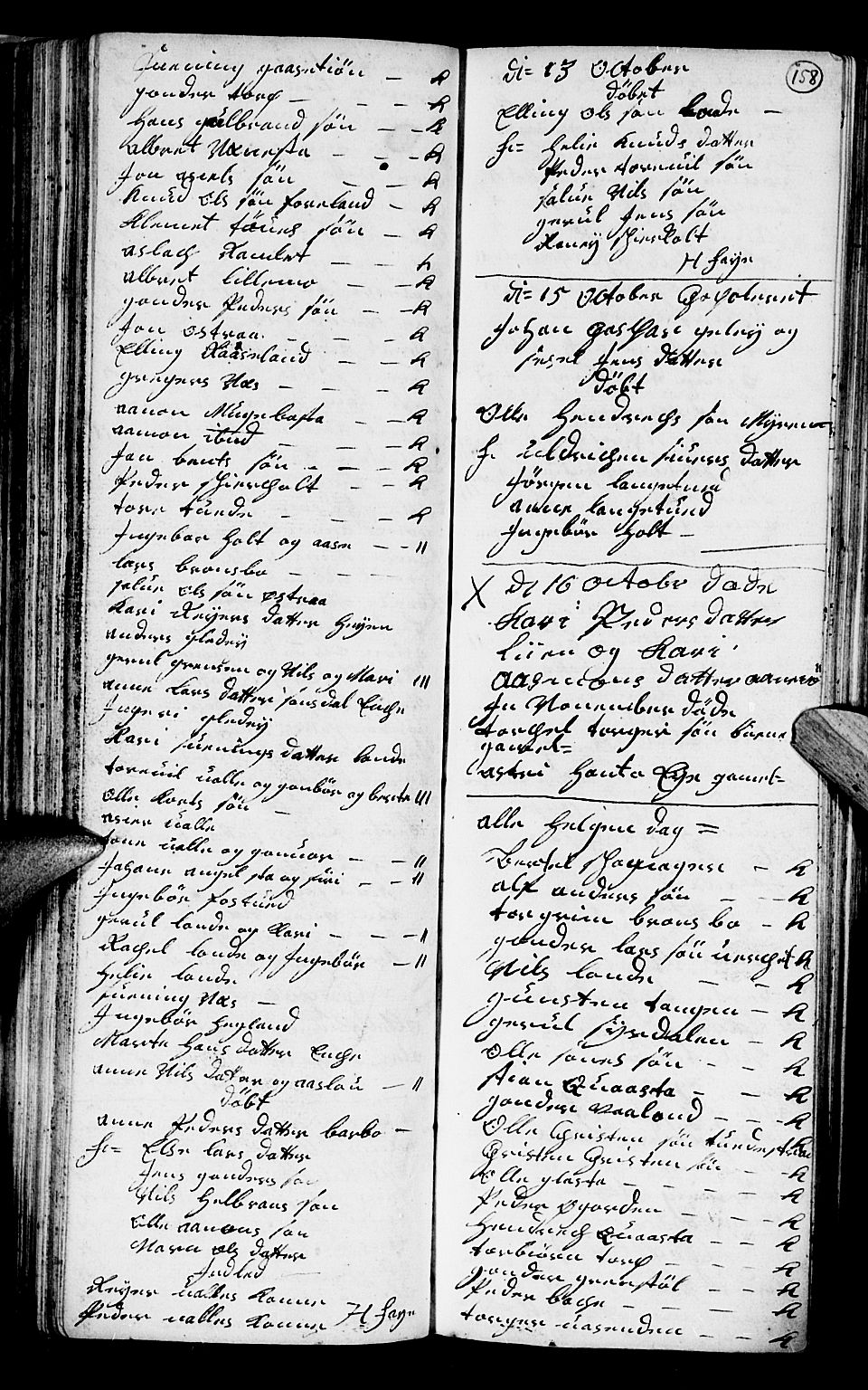 Holt sokneprestkontor, SAK/1111-0021/F/Fb/L0004: Parish register (copy) no. B 4, 1730-1746, p. 158