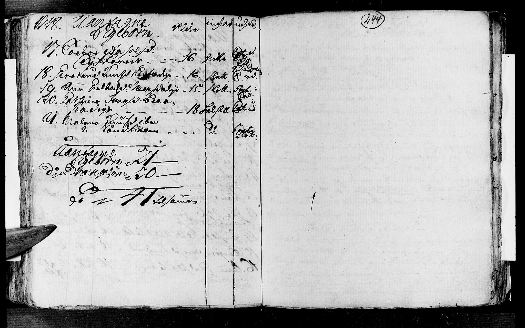 Øyestad sokneprestkontor, AV/SAK-1111-0049/F/Fa/L0004: Parish register (official) no. A 4, 1730-1750, p. 244