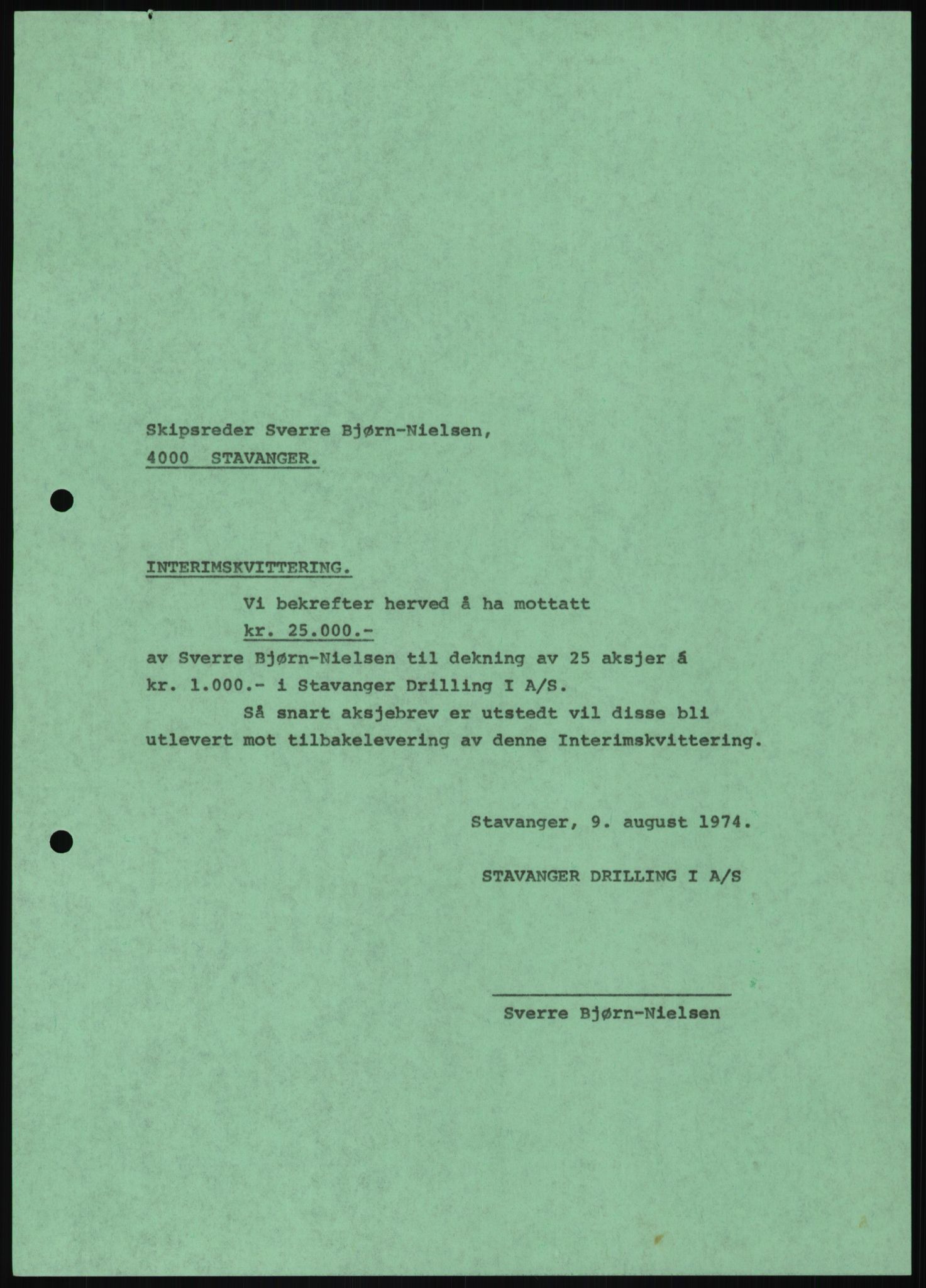 Pa 1503 - Stavanger Drilling AS, AV/SAST-A-101906/D/L0006: Korrespondanse og saksdokumenter, 1974-1984, p. 587