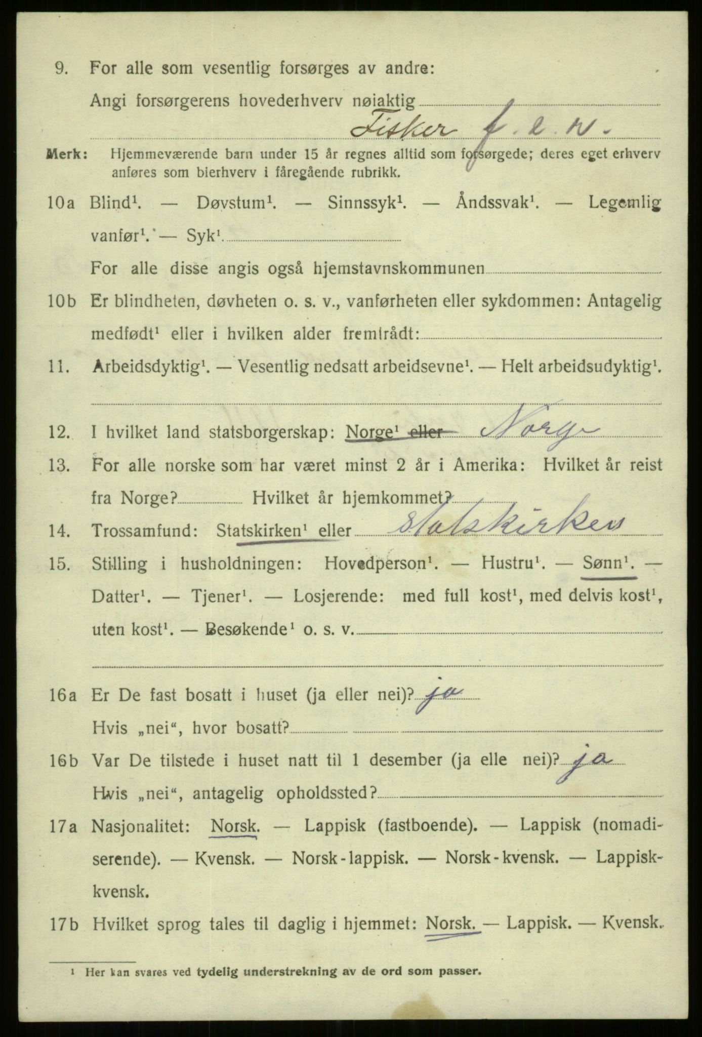 SATØ, 1920 census for Tromsø, 1920, p. 26333