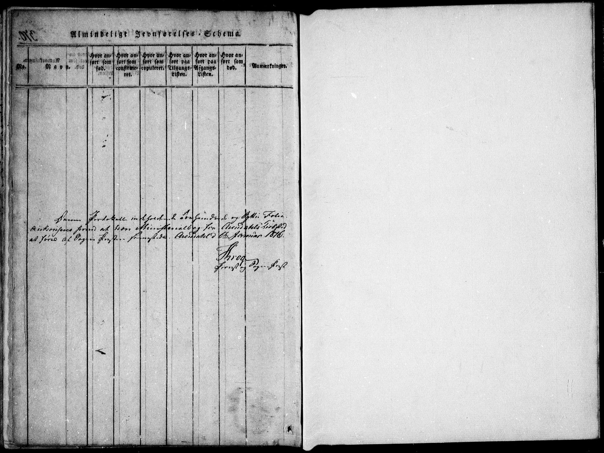 Arendal sokneprestkontor, Trefoldighet, SAK/1111-0040/F/Fa/L0004: Parish register (official) no. A 4, 1816-1839