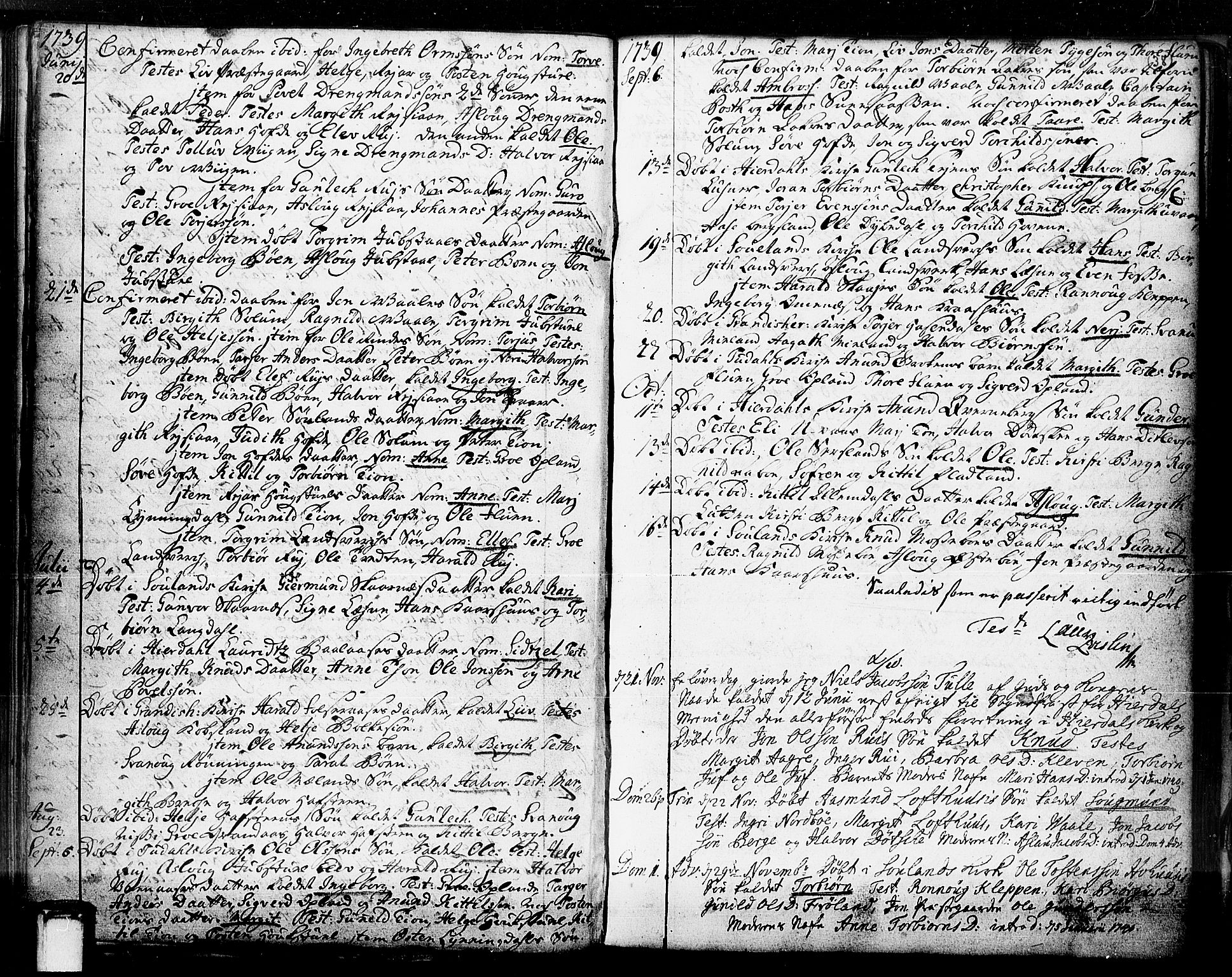 Hjartdal kirkebøker, AV/SAKO-A-270/F/Fa/L0003: Parish register (official) no. I 3, 1727-1775, p. 38