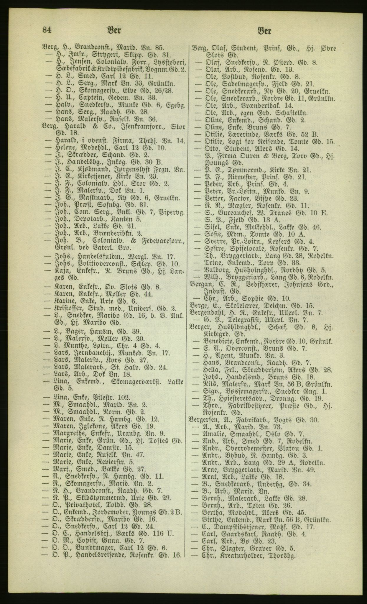 Kristiania/Oslo adressebok, PUBL/-, 1880, p. 84