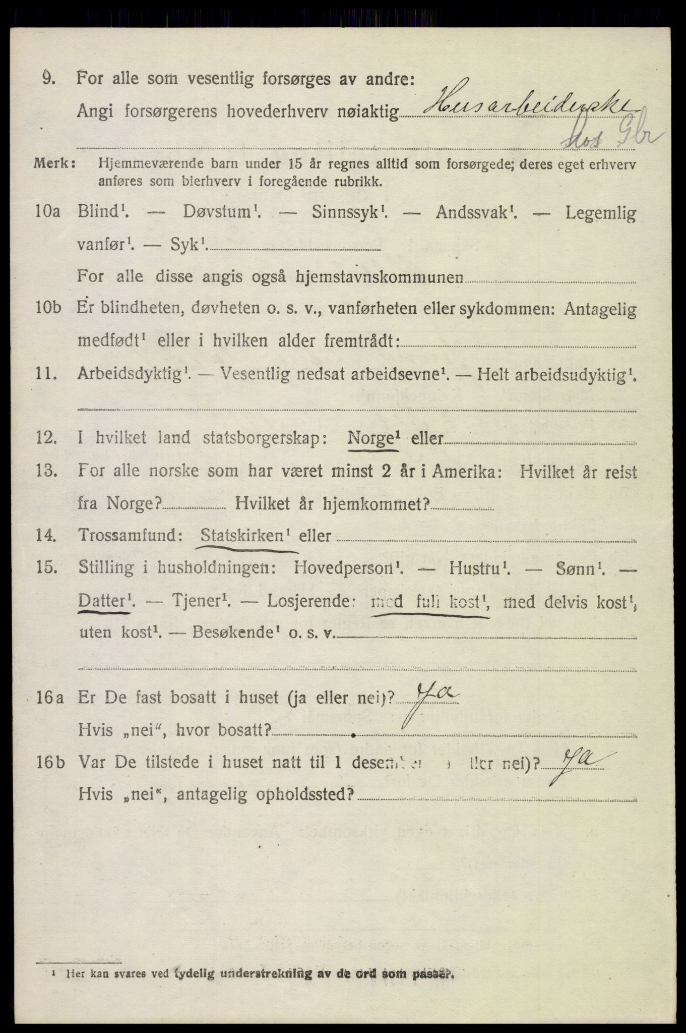 SAH, 1920 census for Kolbu, 1920, p. 5081