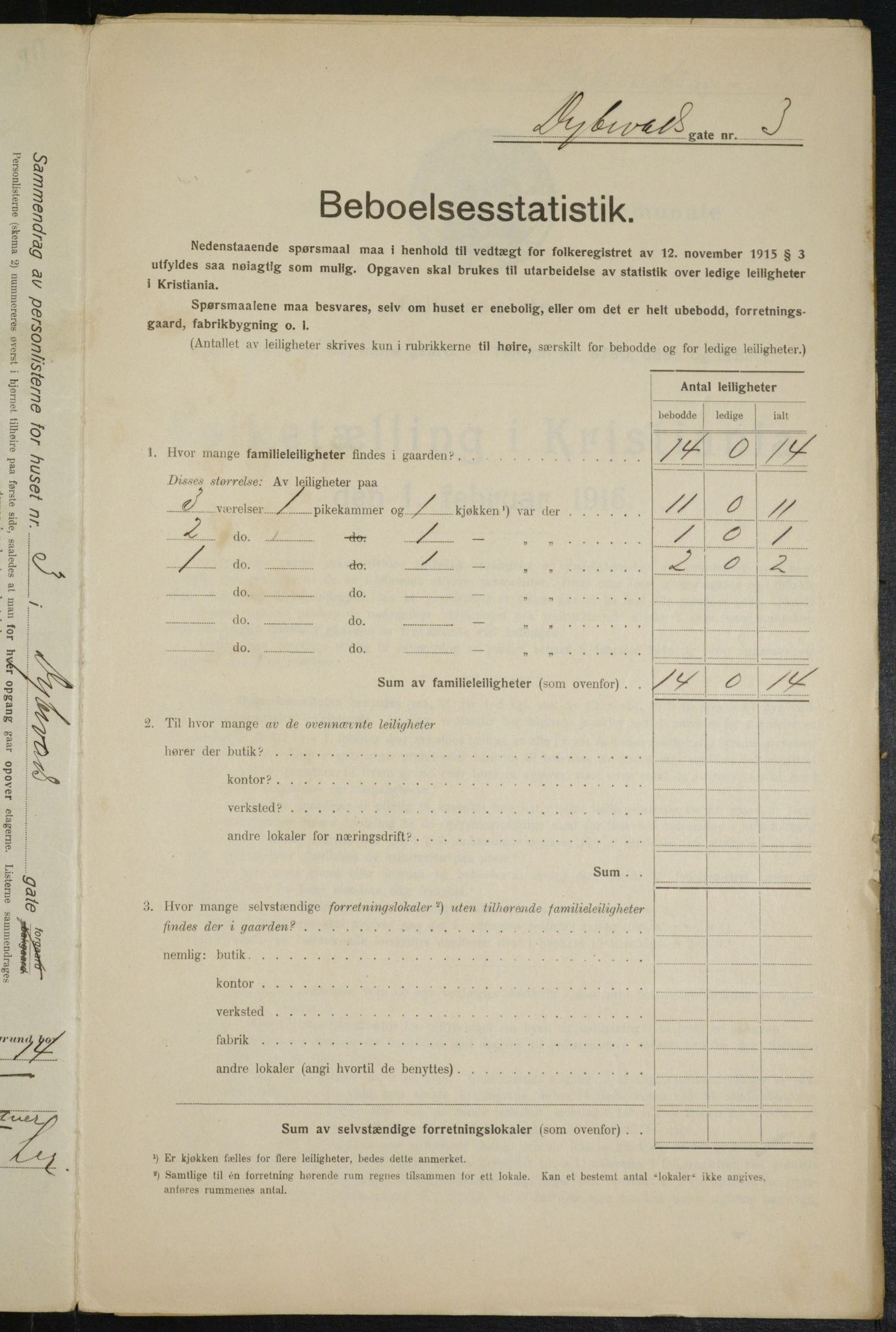 OBA, Municipal Census 1916 for Kristiania, 1916, p. 17545