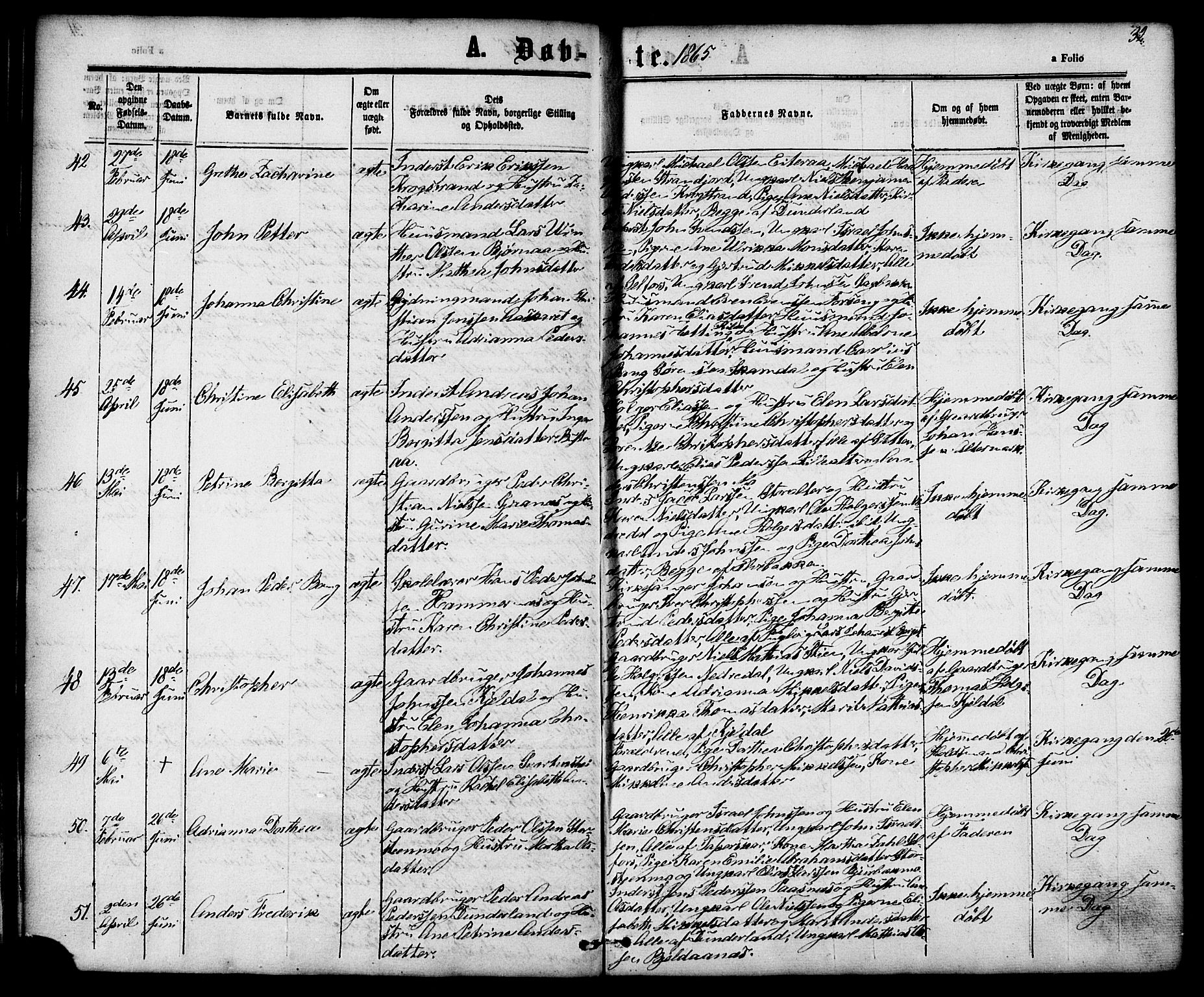 Ministerialprotokoller, klokkerbøker og fødselsregistre - Nordland, AV/SAT-A-1459/827/L0393: Parish register (official) no. 827A05, 1863-1883, p. 32
