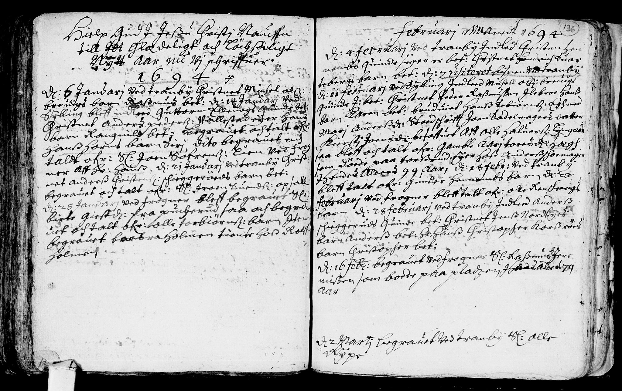 Lier kirkebøker, SAKO/A-230/F/Fa/L0001: Parish register (official) no. I 1, 1672-1701, p. 136