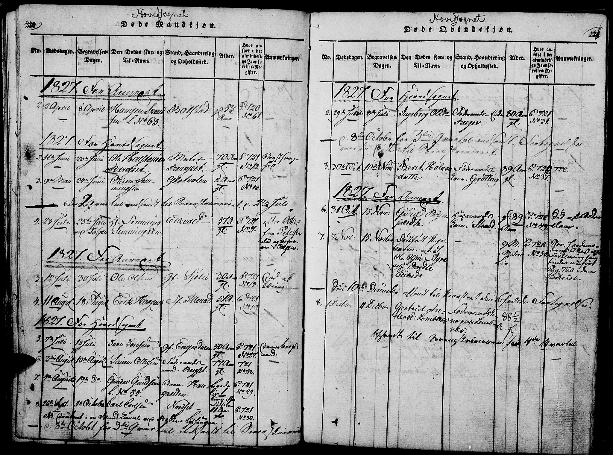 Rendalen prestekontor, AV/SAH-PREST-054/H/Ha/Haa/L0003: Parish register (official) no. 3, 1815-1829, p. 220-221