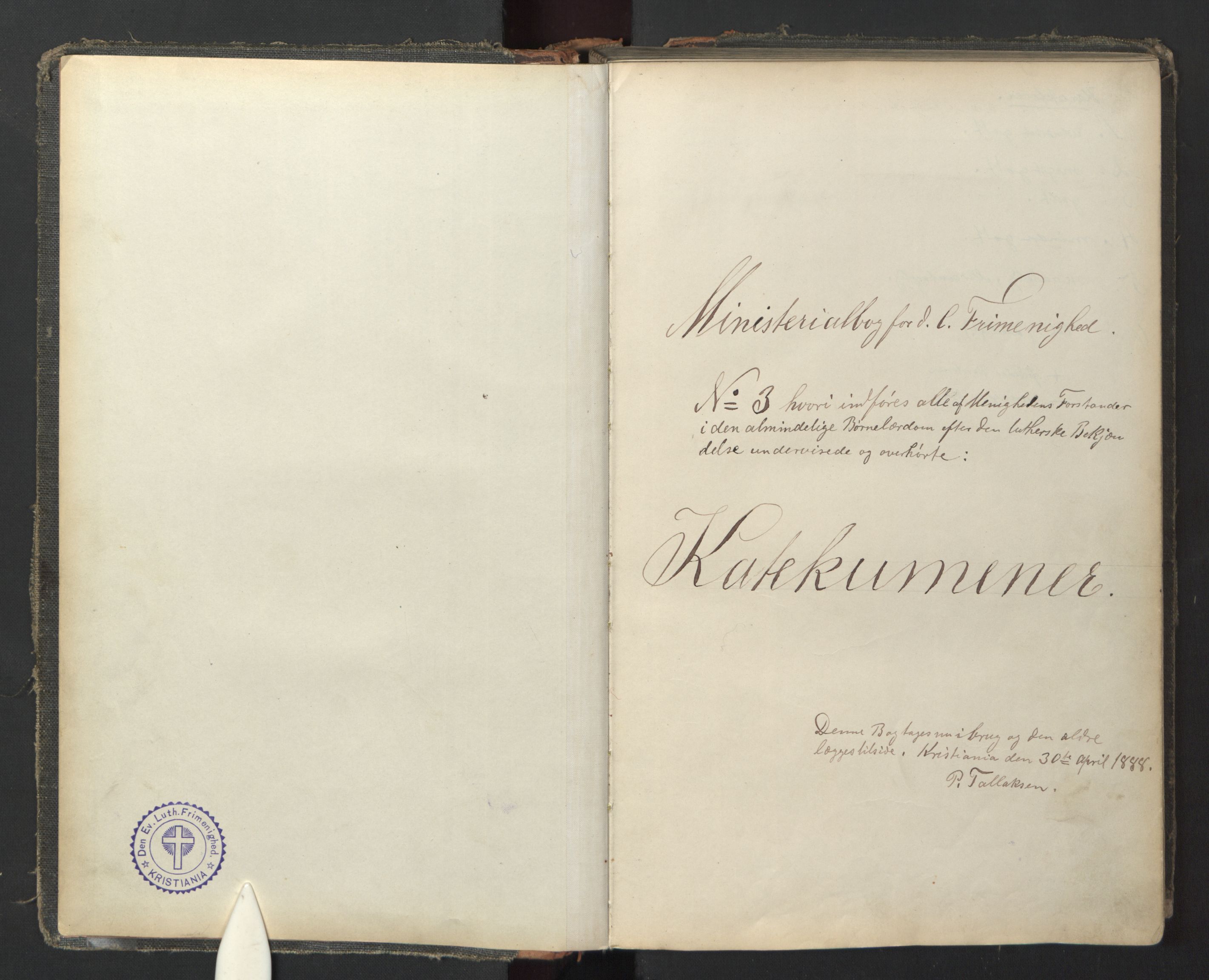 Den evangelisk-lutherske frikirke østre menighet, Oslo, AV/SAO-PAO-0245/F/L0004: Dissenter register no. 4, 1881-1935