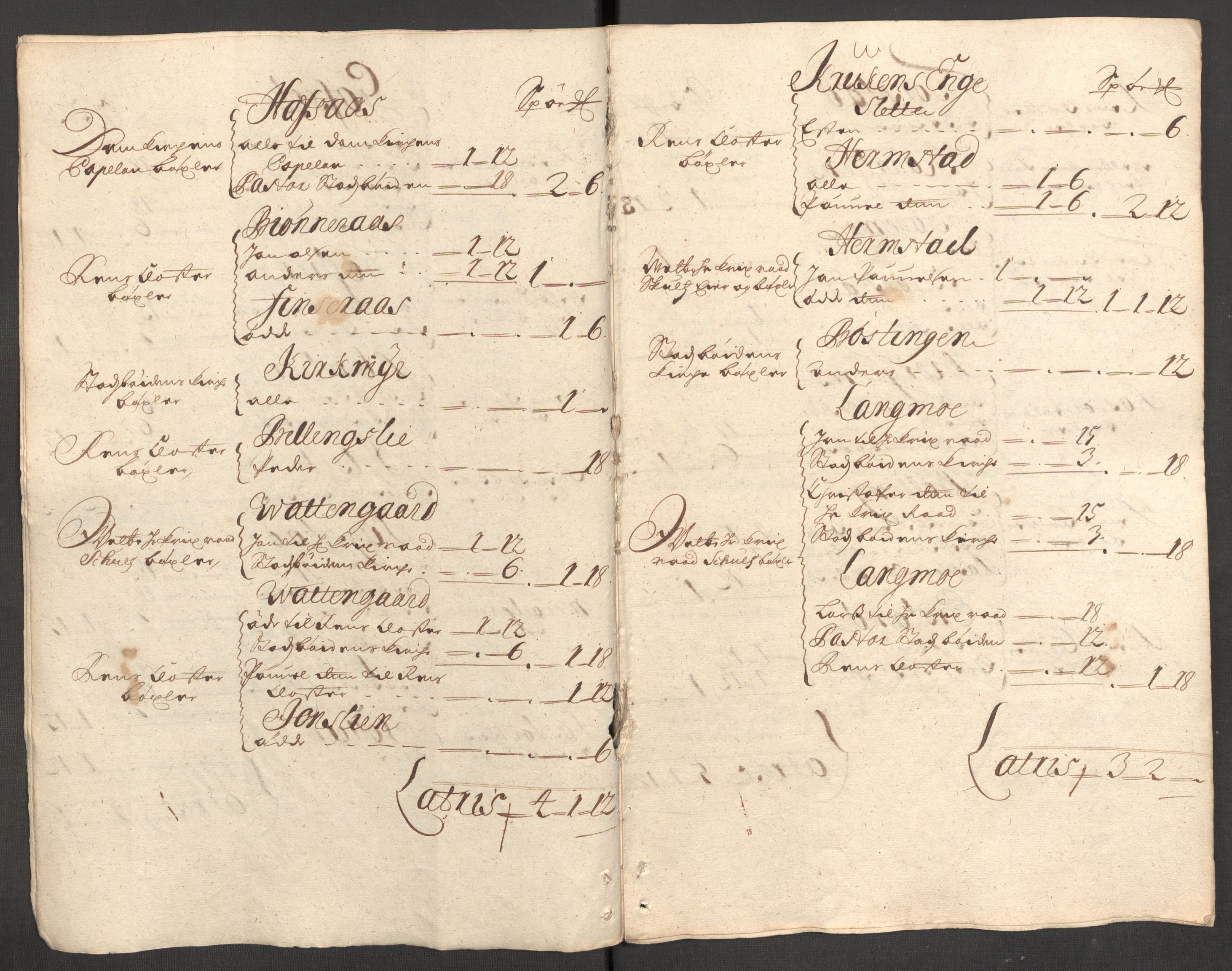 Rentekammeret inntil 1814, Reviderte regnskaper, Fogderegnskap, AV/RA-EA-4092/R57/L3853: Fogderegnskap Fosen, 1698-1699, p. 241