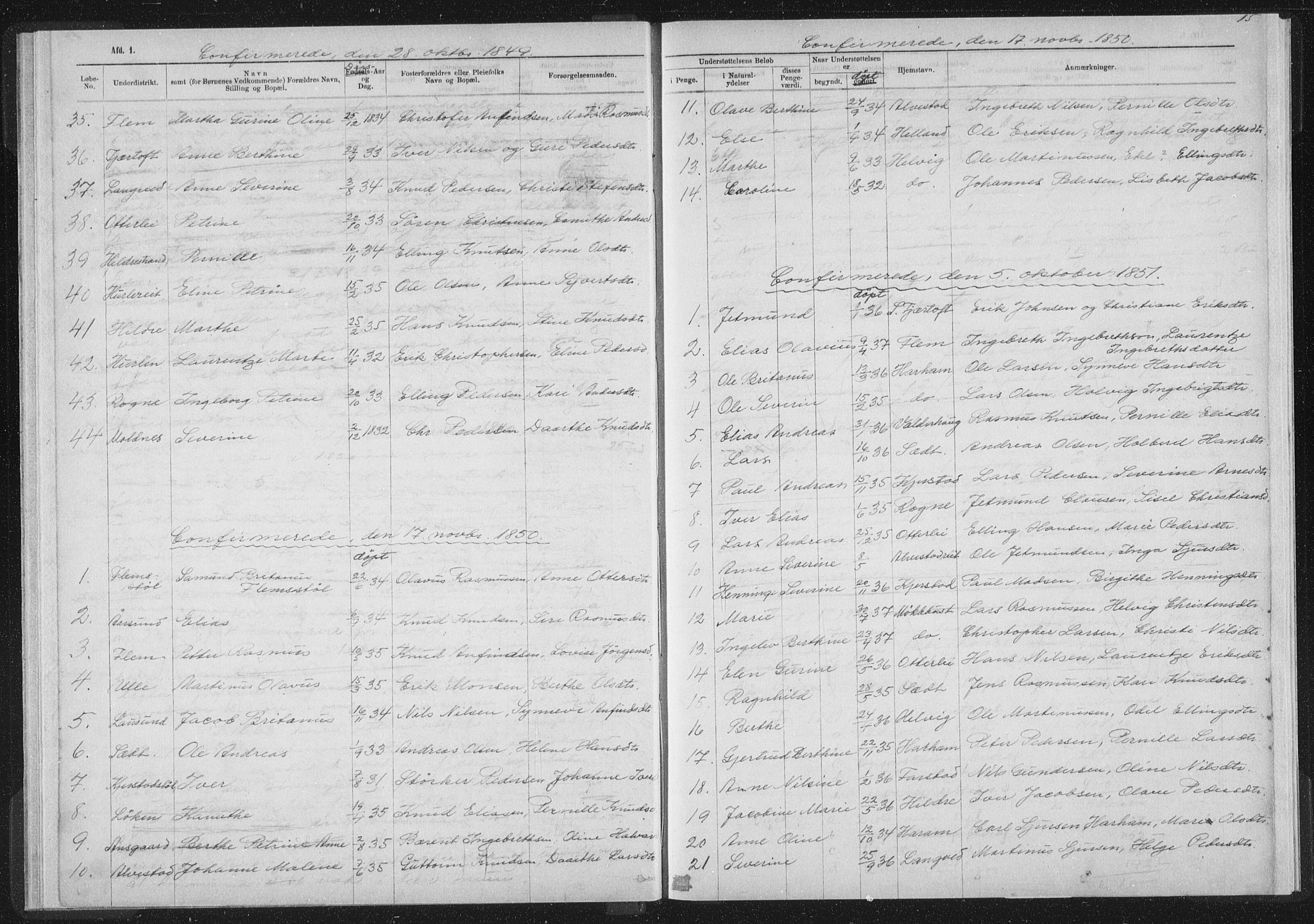Ministerialprotokoller, klokkerbøker og fødselsregistre - Møre og Romsdal, SAT/A-1454/536/L0514: Parish register (official) no. 536D01, 1840-1875, p. 15