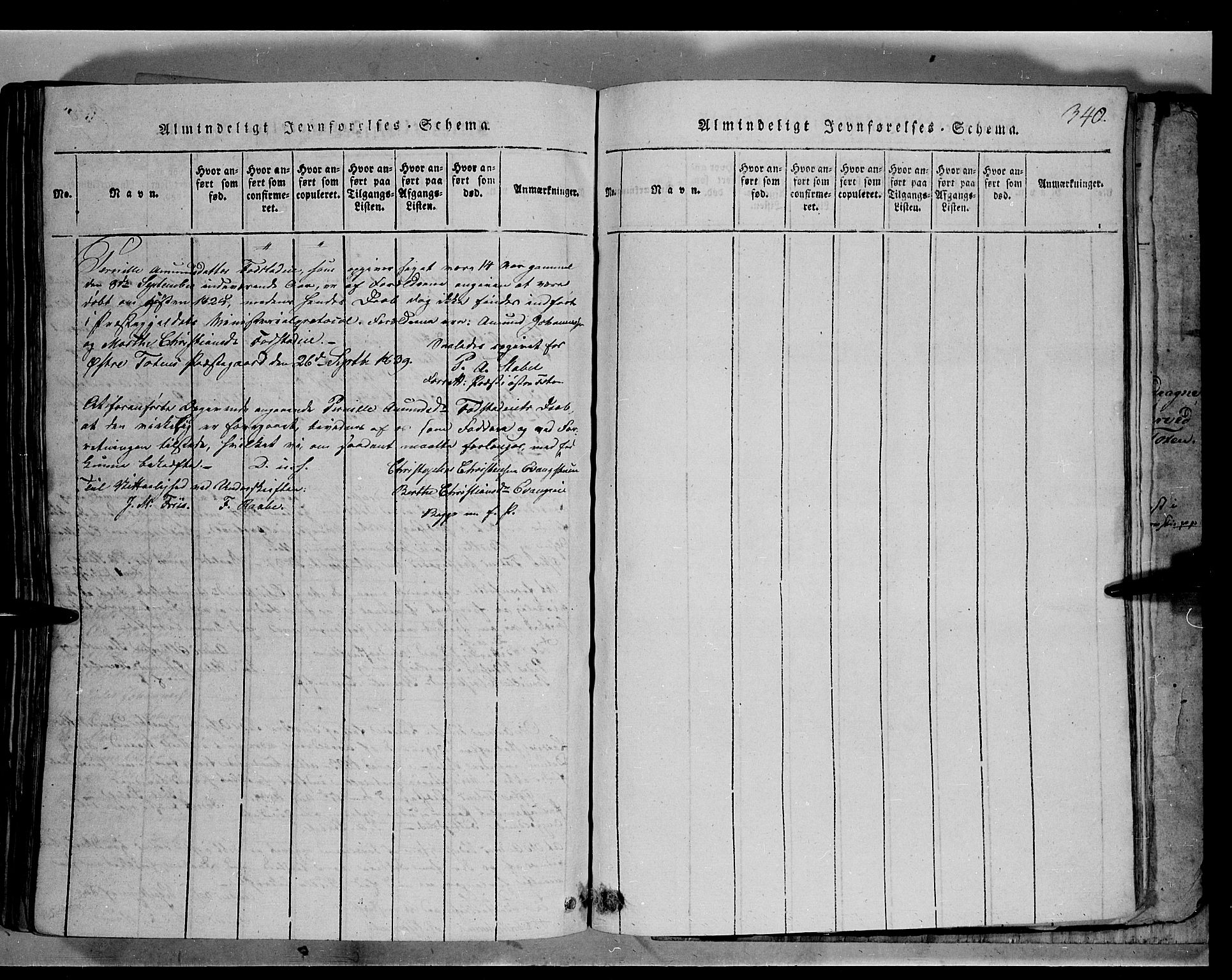 Østre Toten prestekontor, SAH/PREST-104/H/Ha/Haa/L0001: Parish register (official) no. 1, 1828-1839, p. 340