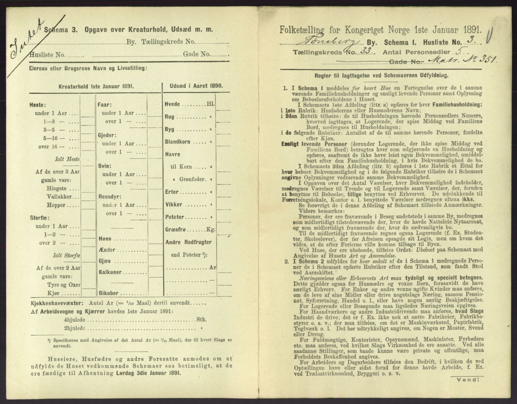 RA, 1891 census for 0705 Tønsberg, 1891, p. 972