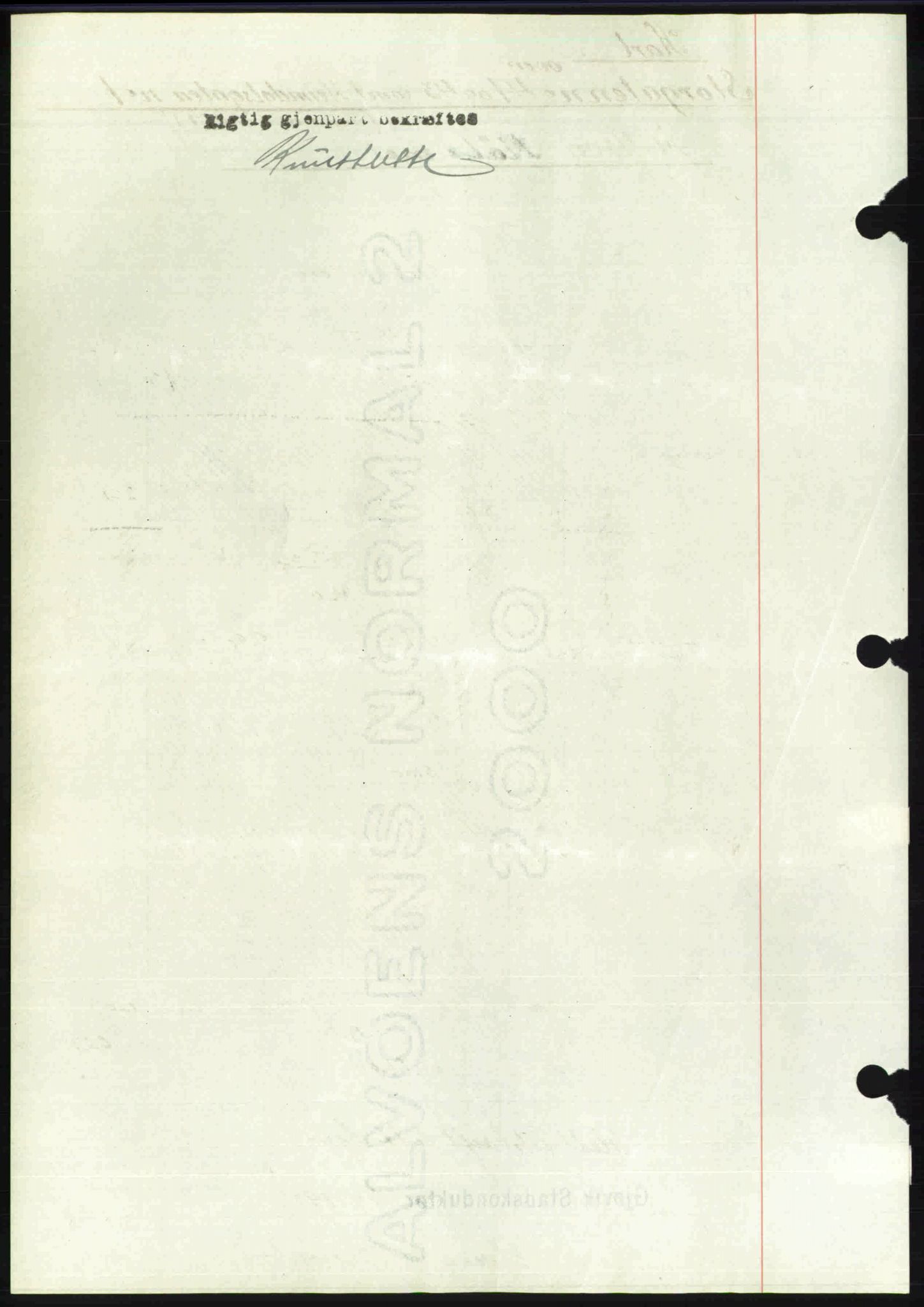 Toten tingrett, SAH/TING-006/H/Hb/Hbc/L0004: Mortgage book no. Hbc-04, 1938-1938, Diary no: : 1315/1938