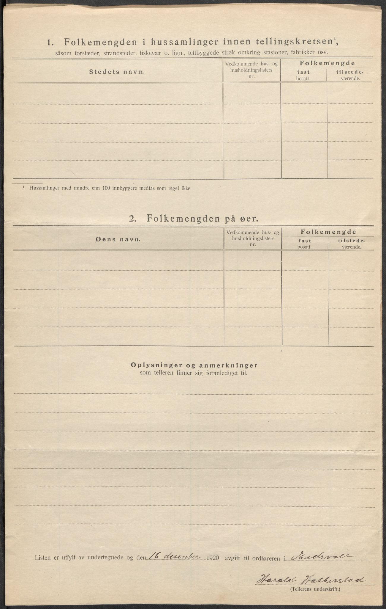 SAO, 1920 census for Eidsvoll, 1920, p. 17