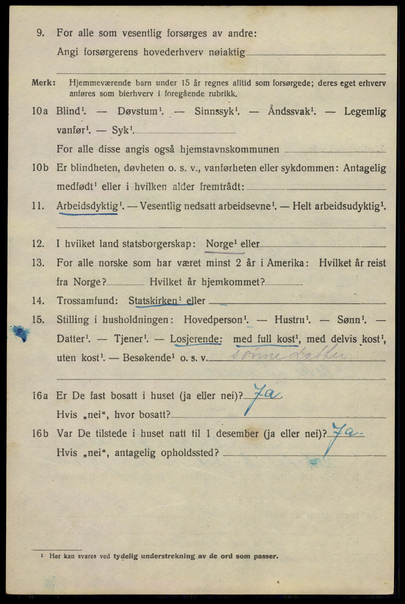 SAO, 1920 census for Kristiania, 1920, p. 230010
