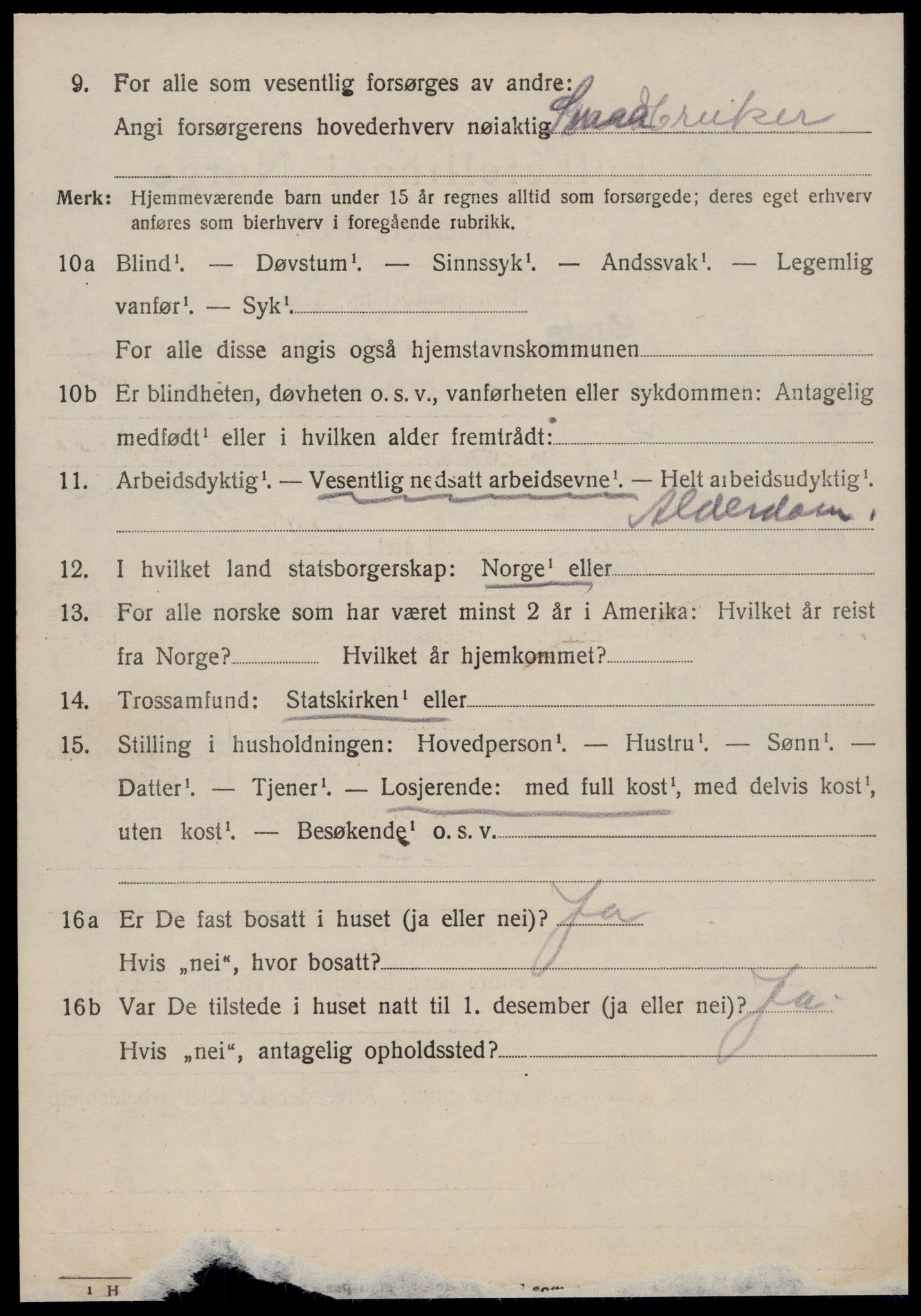 SAT, 1920 census for Ørsta, 1920, p. 6289