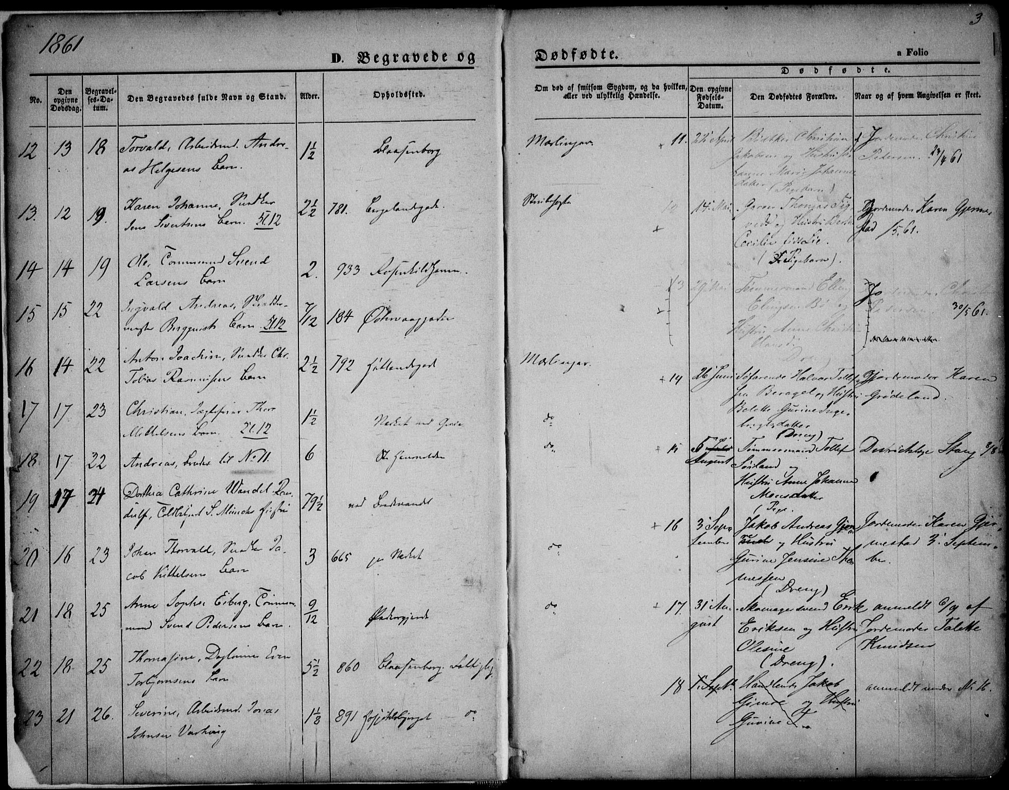 St. Petri sokneprestkontor, AV/SAST-A-101813/001/30/30BA/L0003: Parish register (official) no. A 3, 1861-1872, p. 3