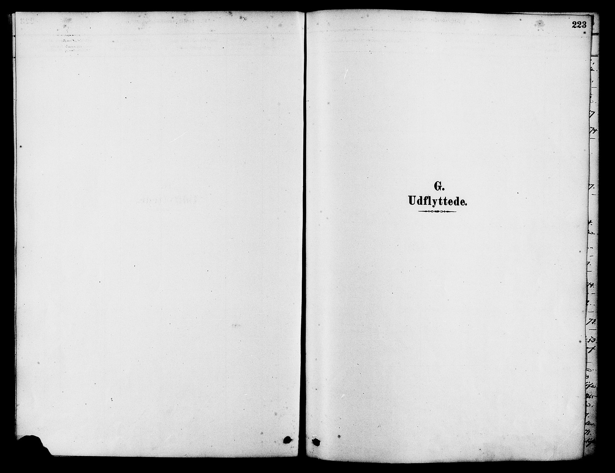 Tysvær sokneprestkontor, SAST/A -101864/H/Ha/Haa/L0006: Parish register (official) no. A 6, 1878-1896, p. 223