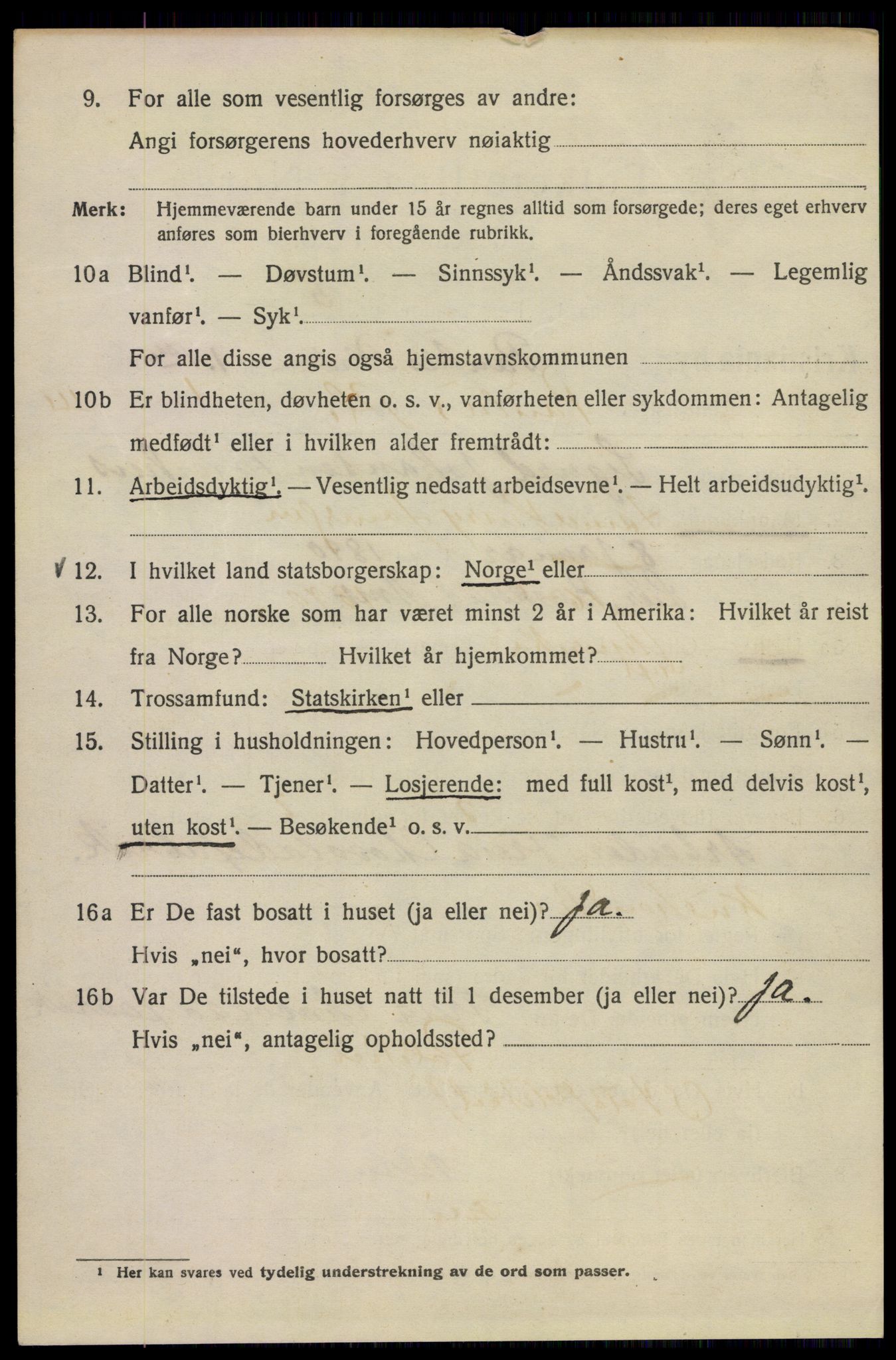 SAO, 1920 census for Kristiania, 1920, p. 445696