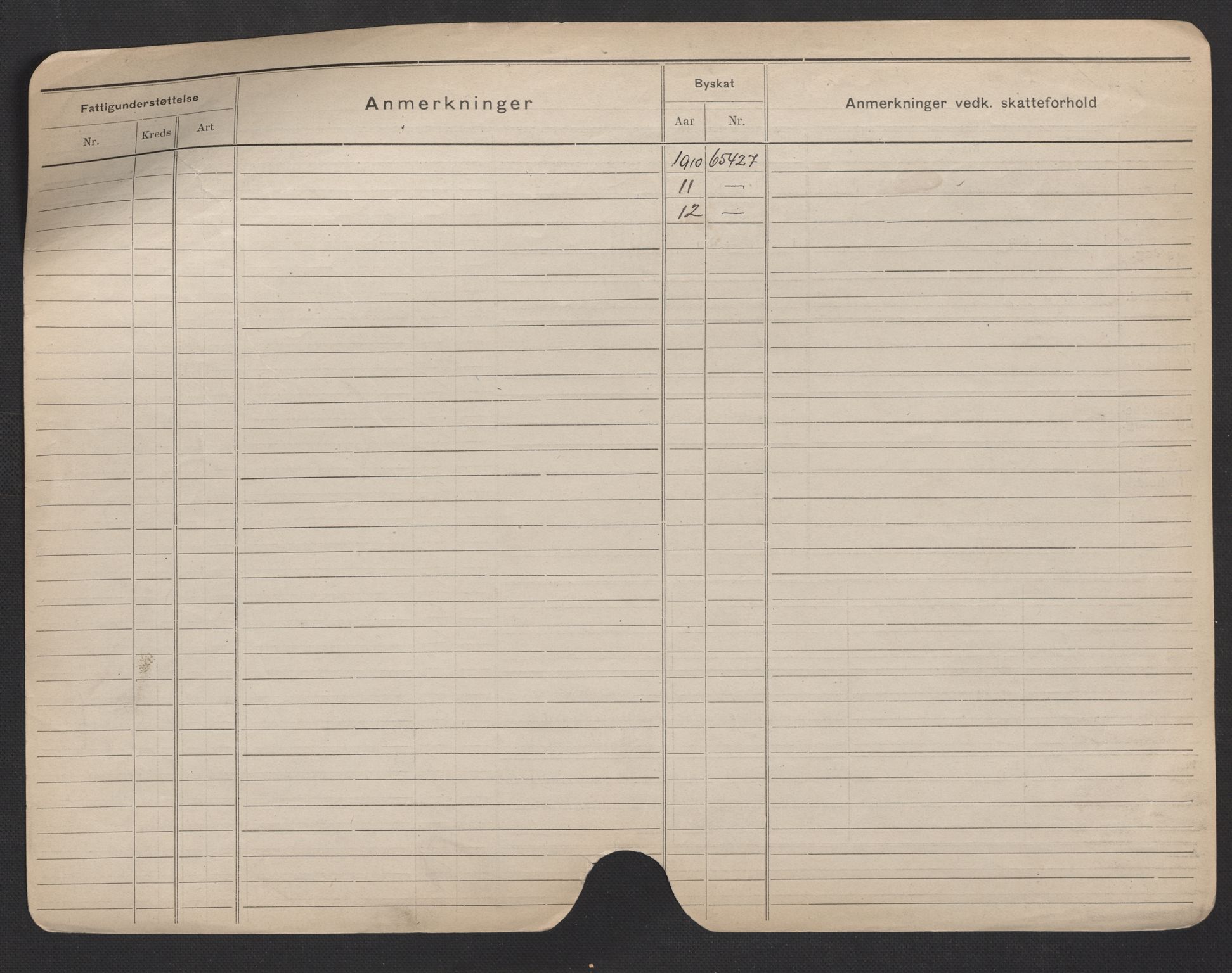 Oslo folkeregister, Registerkort, SAO/A-11715/F/Fa/Fac/L0007: Menn, 1906-1914, p. 26b