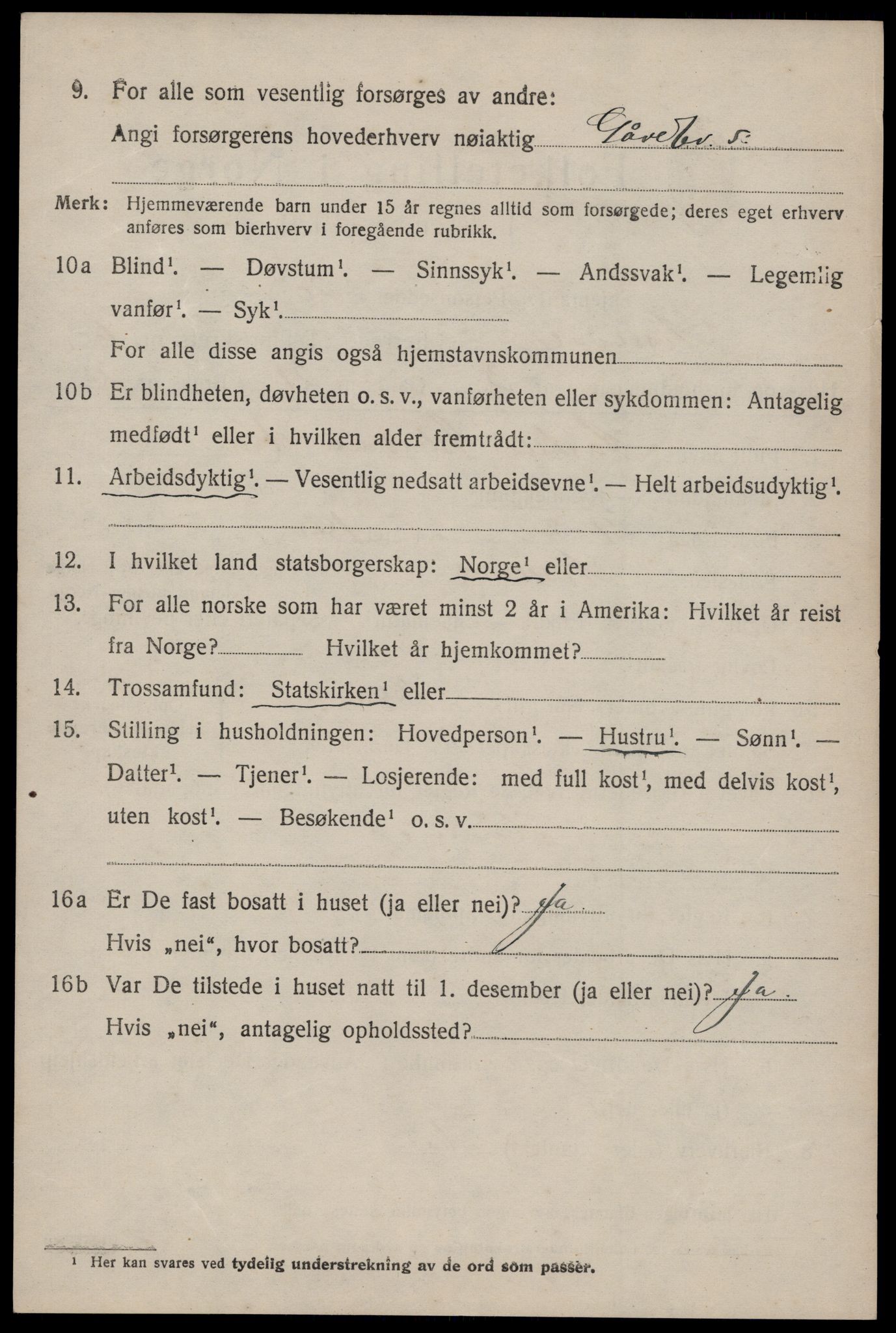 SAKO, 1920 census for Nissedal, 1920, p. 2310