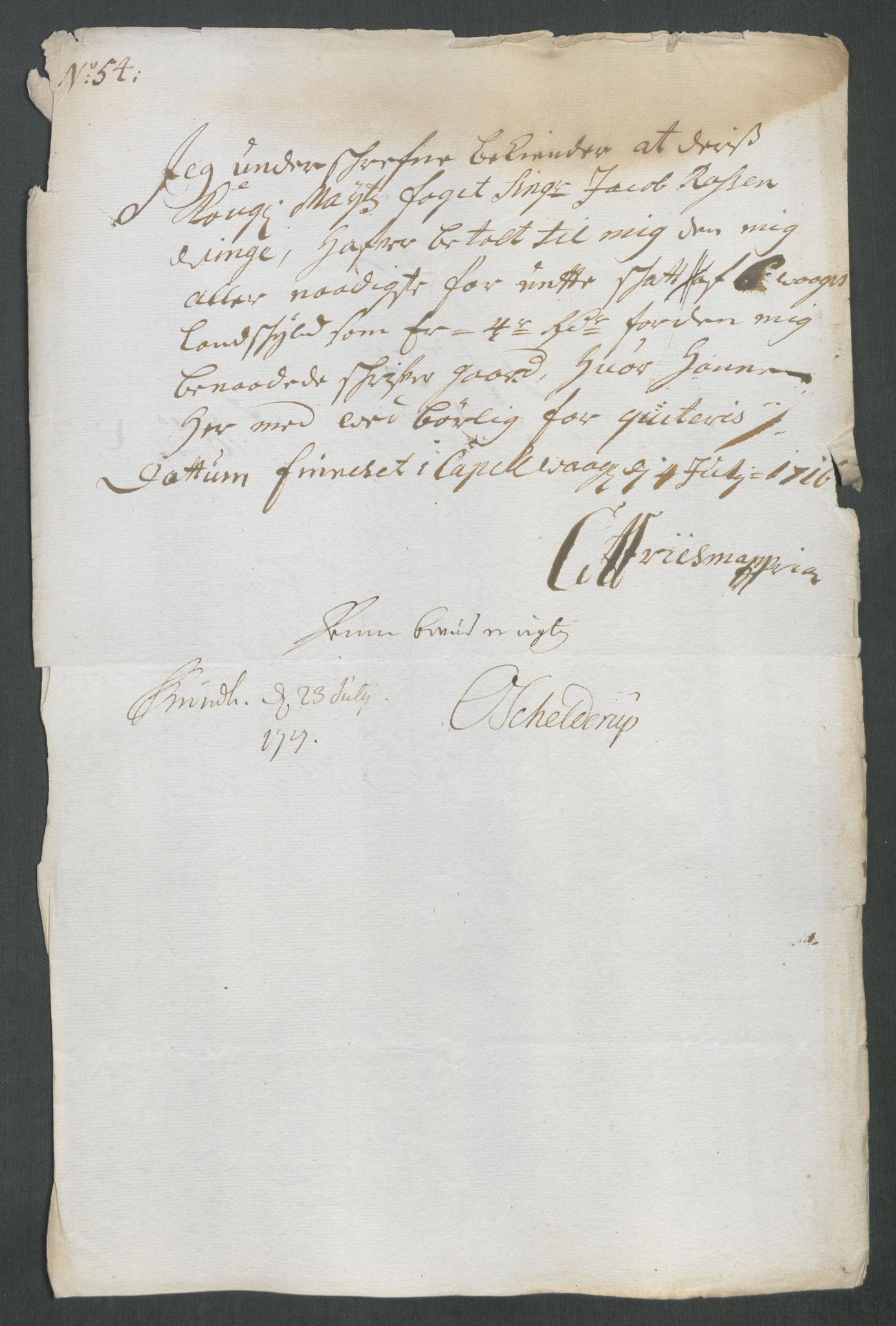 Rentekammeret inntil 1814, Reviderte regnskaper, Fogderegnskap, AV/RA-EA-4092/R67/L4682: Fogderegnskap Vesterålen, Andenes og Lofoten, 1716, p. 272